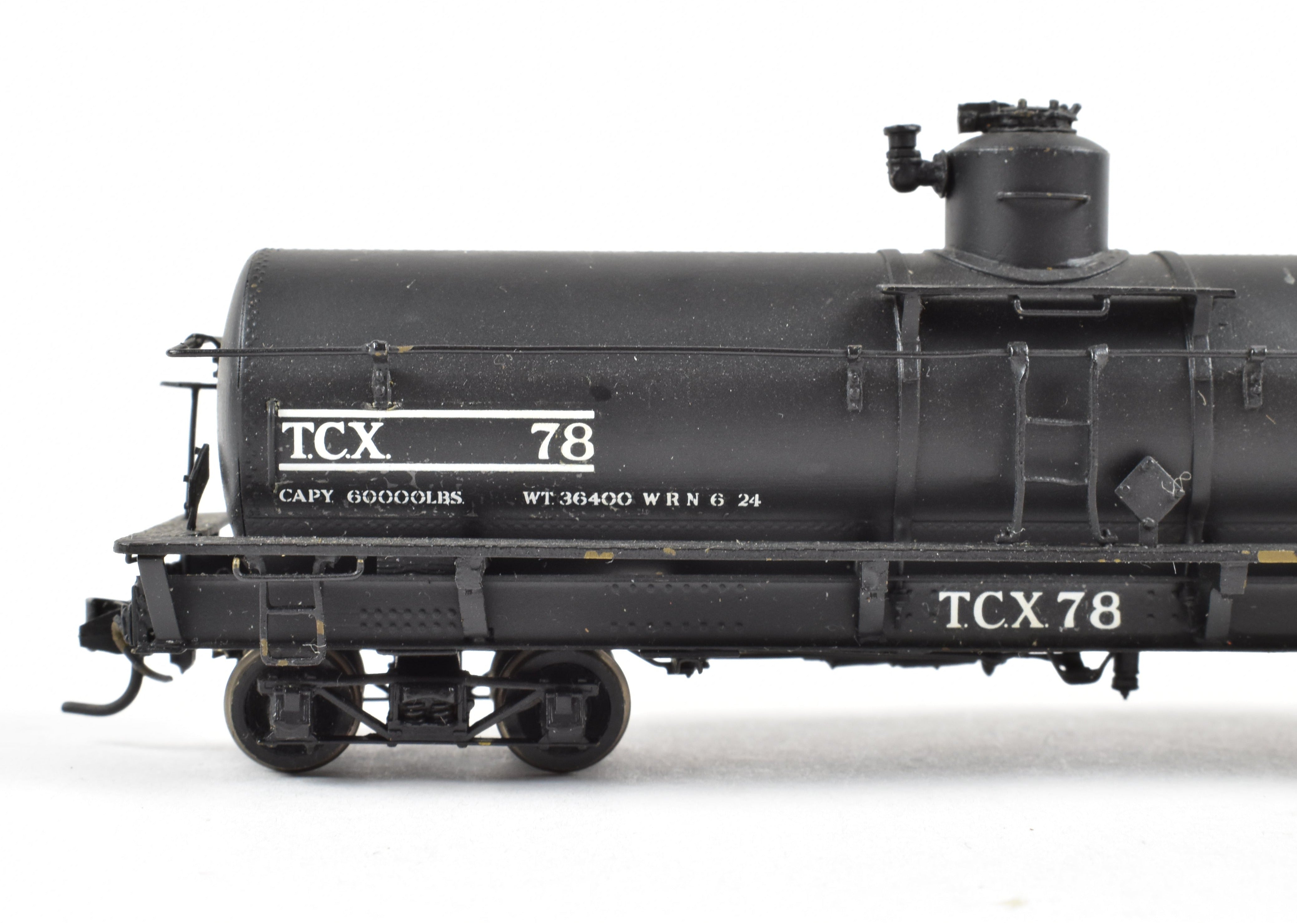 HOn3 Precision Scale Co. Brass TCX - Texaco Single Dome Tank Car TCX 76