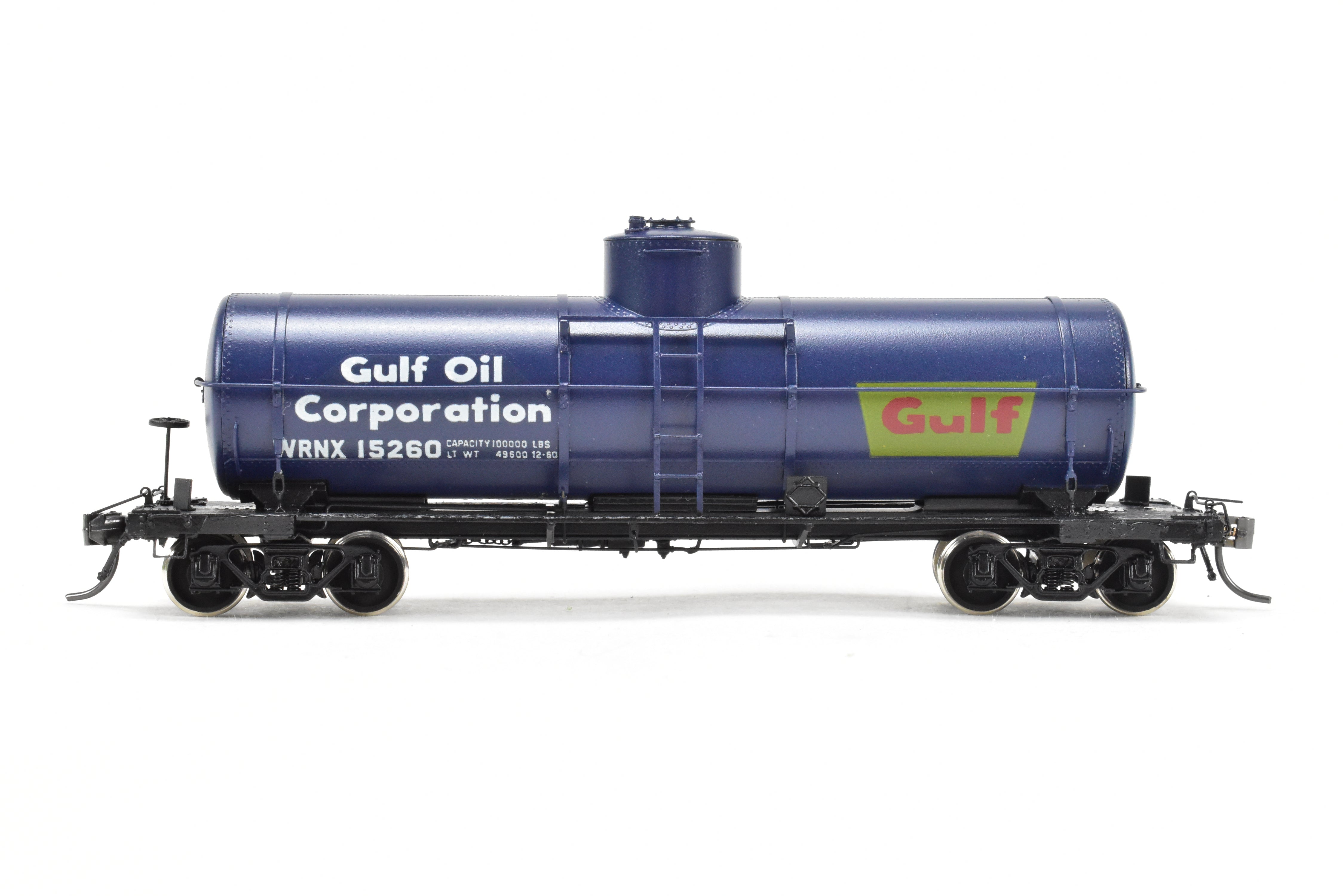 HO Scale Brass Model Train Tank Car by Overland Models, Inc. (OMI) - Union Tank Lines 10,000 Gallon UTLX FP for Gulf Oil Company
