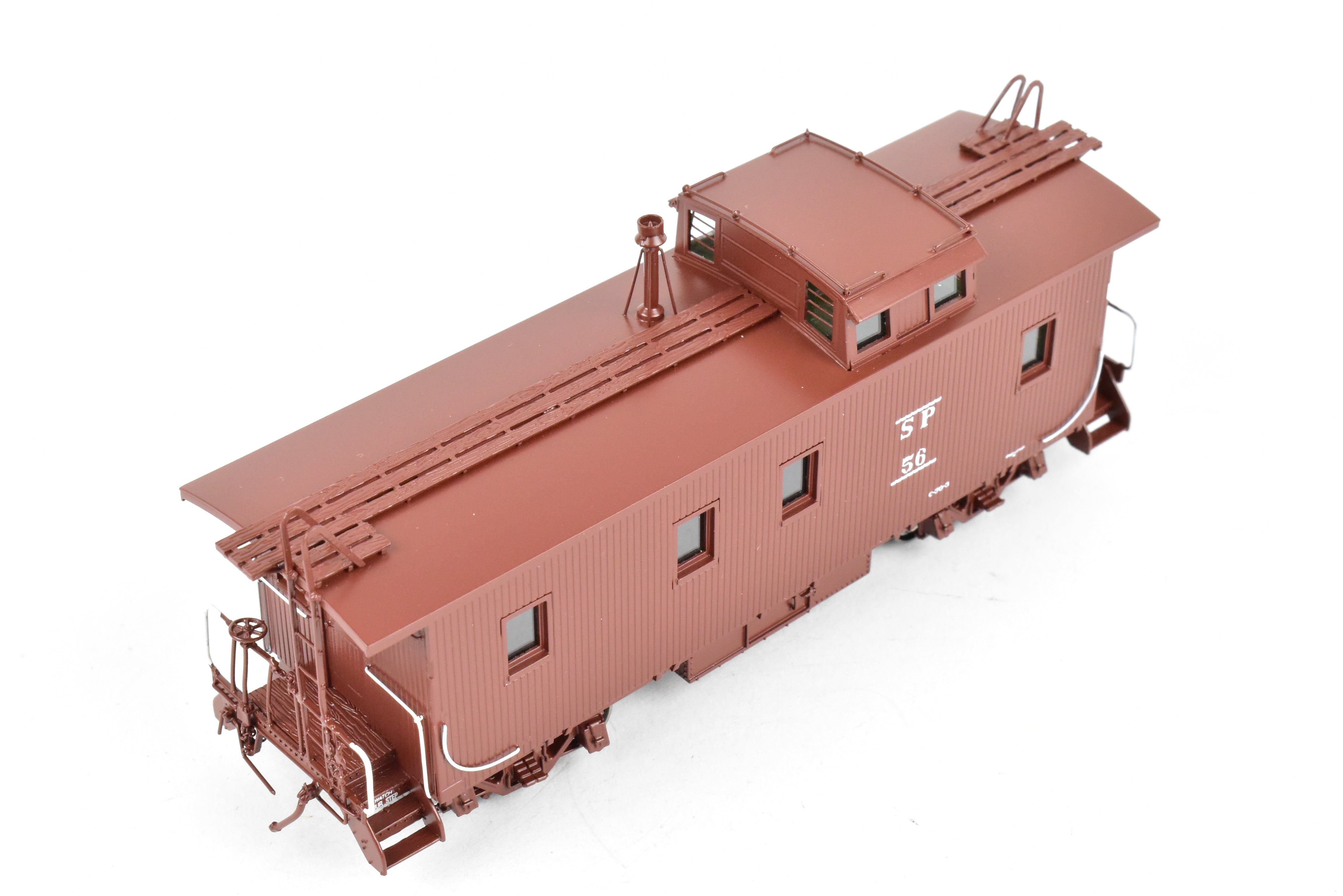HO Scale Brass CIL - Challenger Imports Southern Pacific Wood Side Caboose Model with Slant Side Cupola, Class C - 30 - 3, Freight Car No. 56