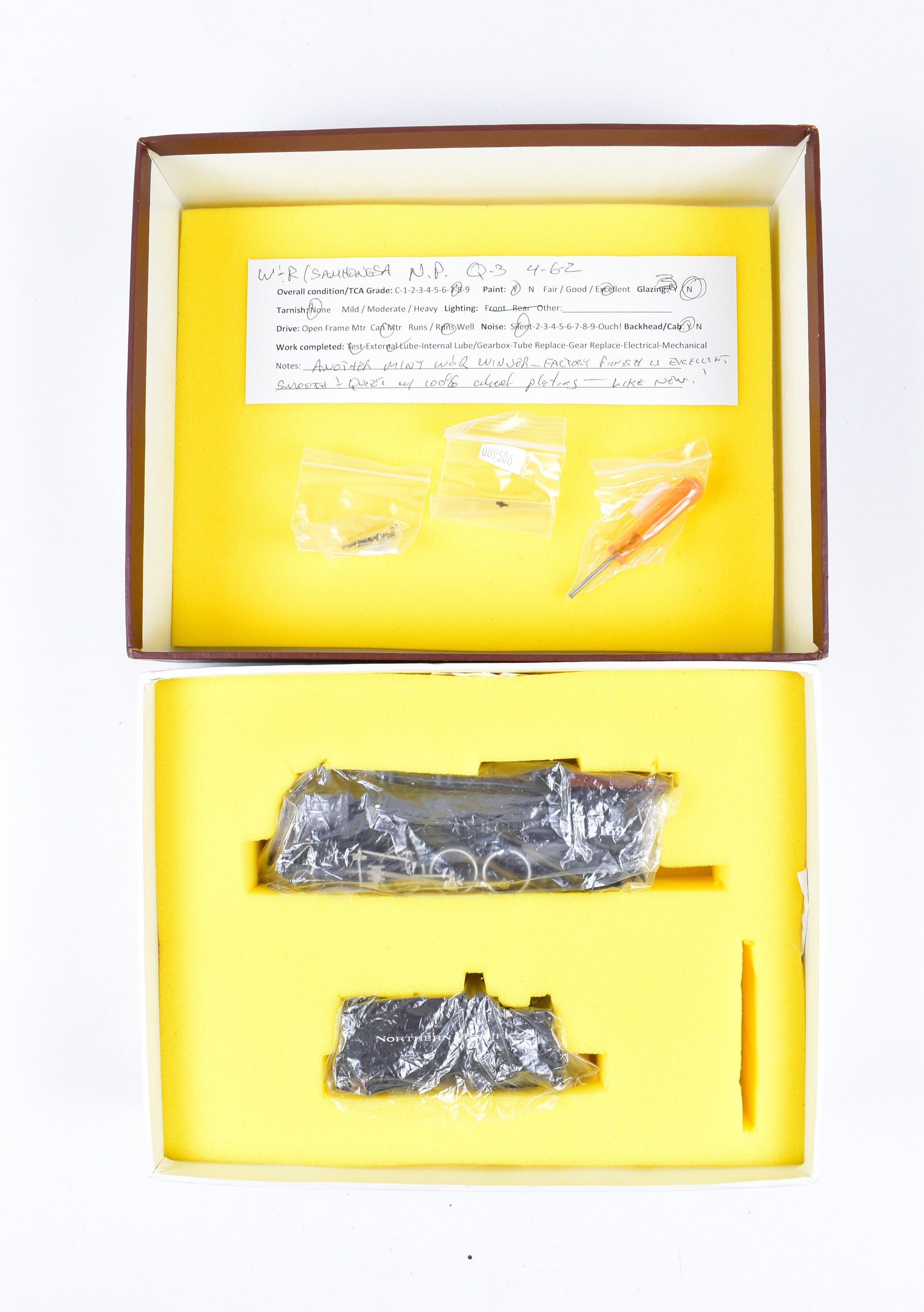 HO Scale Brass Pro-Painted Northern Pacific Q-3 4-6-2 Model by W&R Enterprises