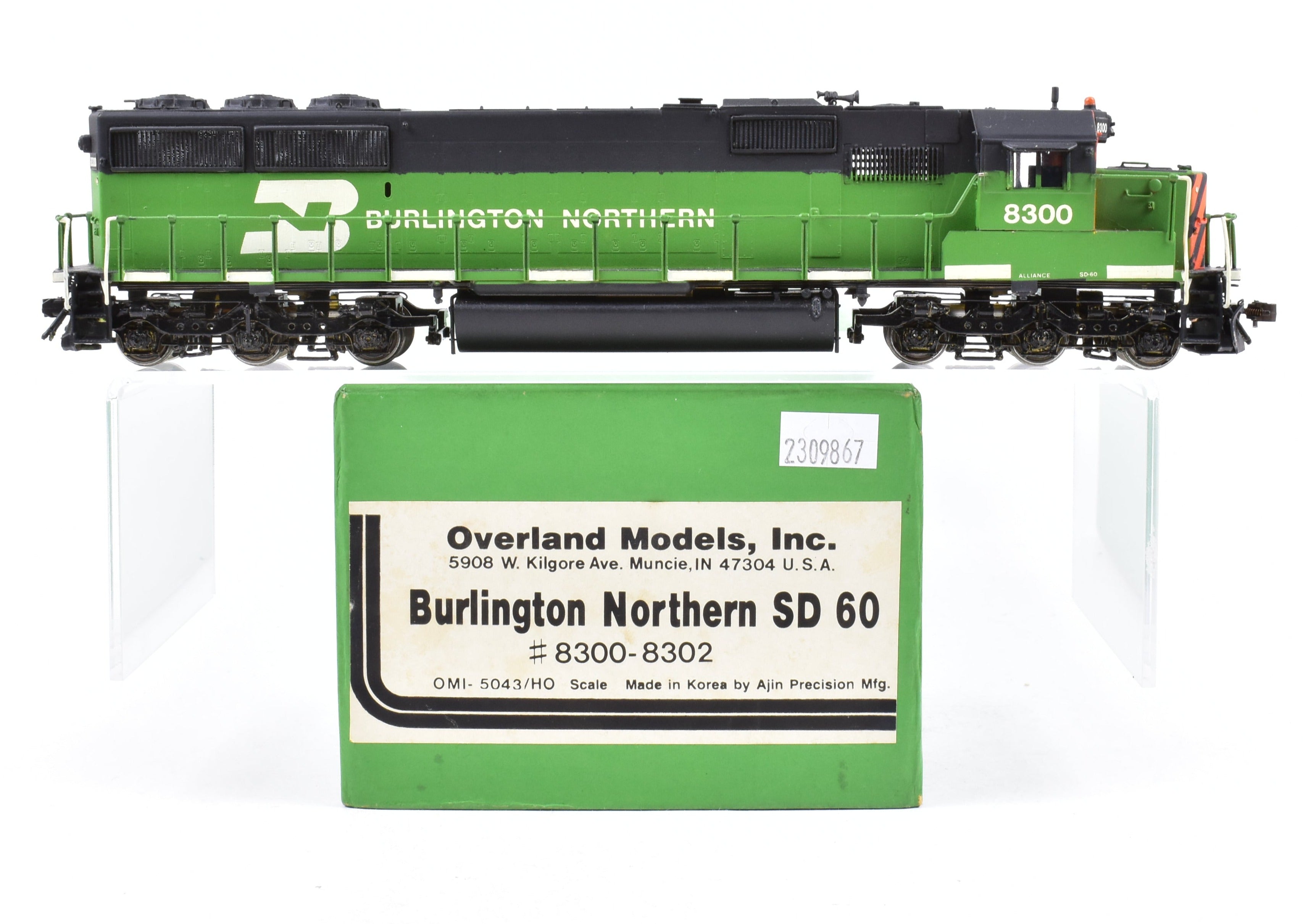 HO Scale Brass Locomotive Model - Overland Models, Inc. (OMI) Burlington Northern SD60 CP No. 8300
