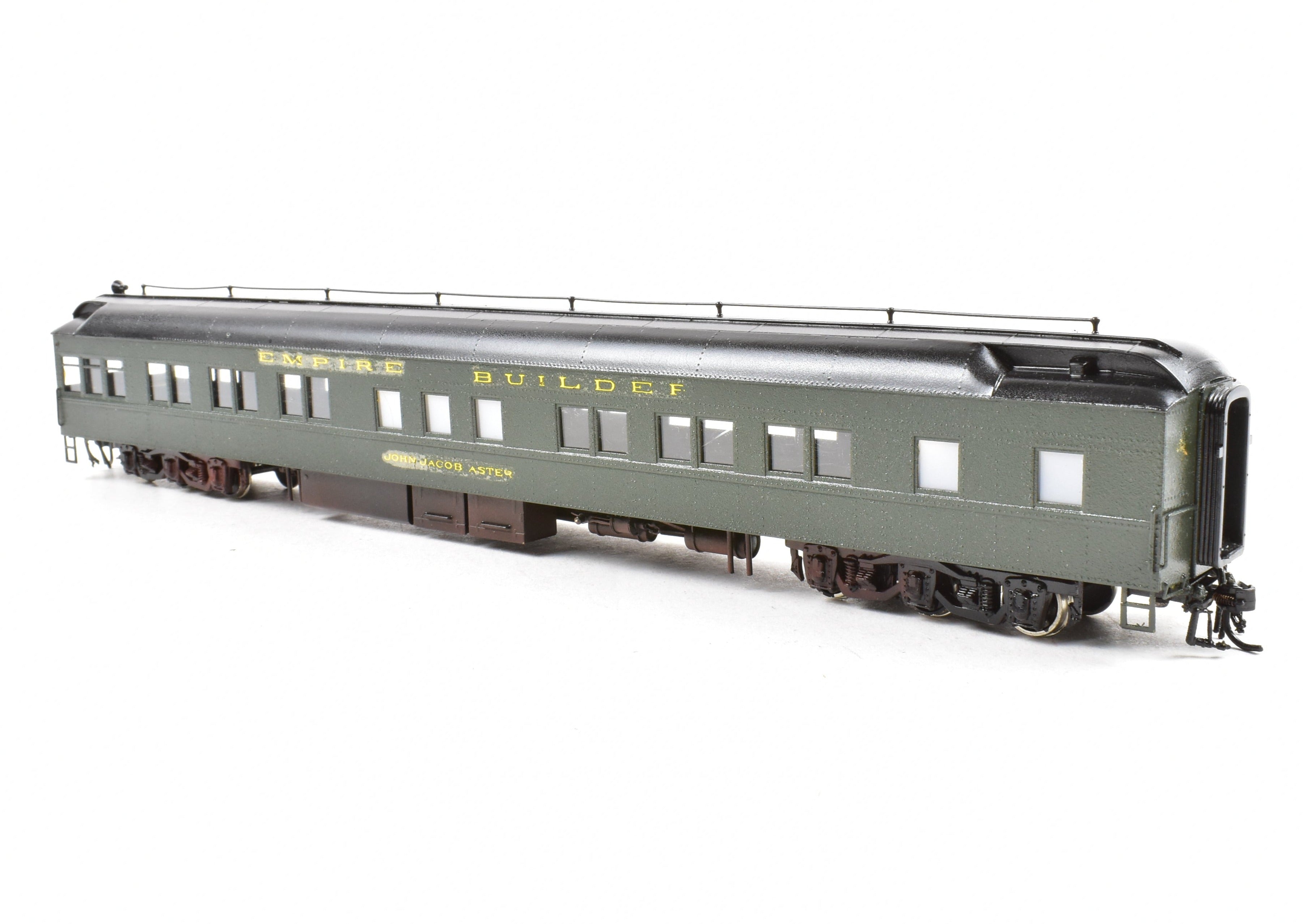 HO Brass Great Northern Empire Builder Heavyweight Solarium Lounge Model by S. Soho & Co.