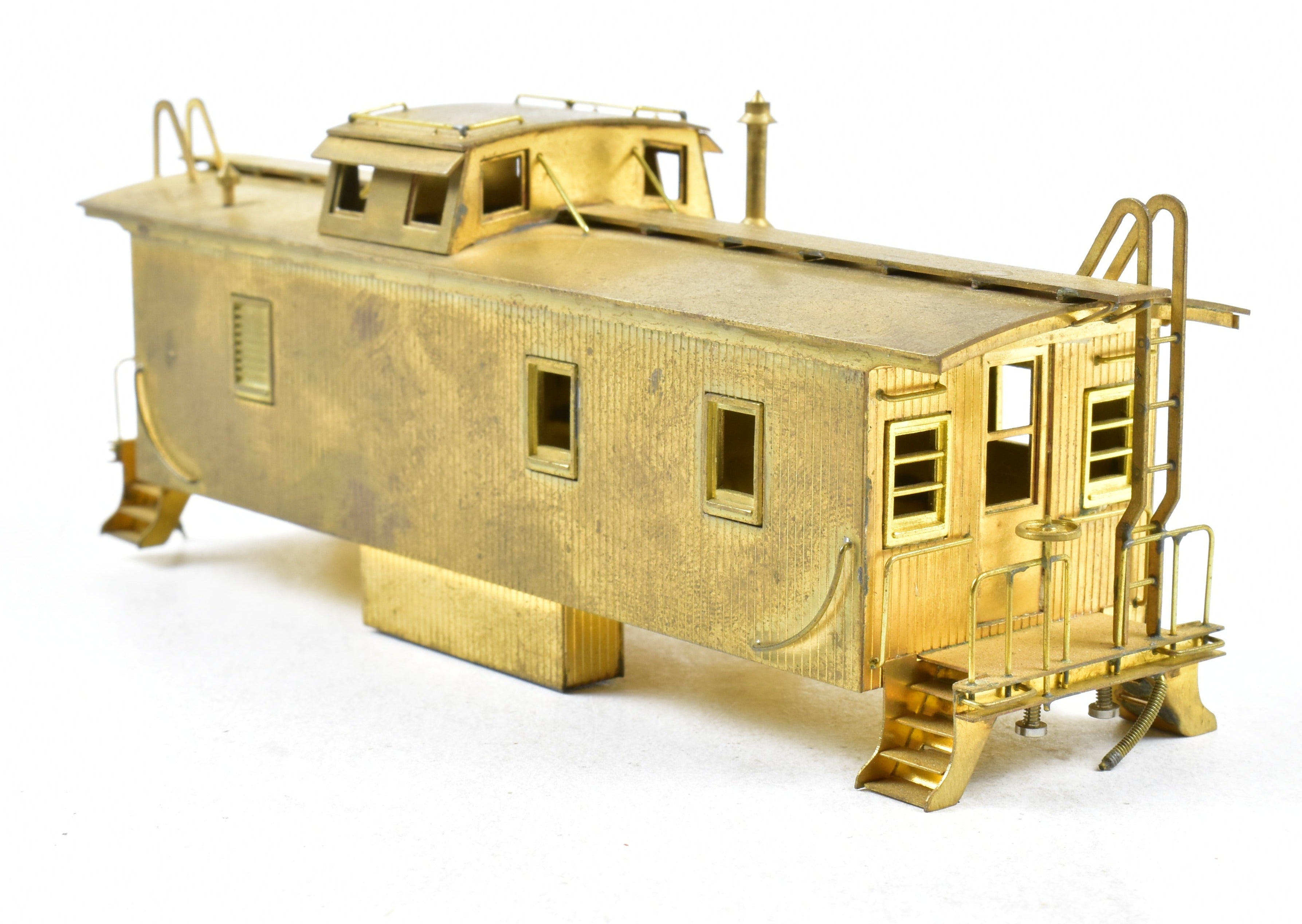 HO Scale Brass Union Pacific CA - 1 Wood Caboose Model by Trains Inc. with Detached Trucks