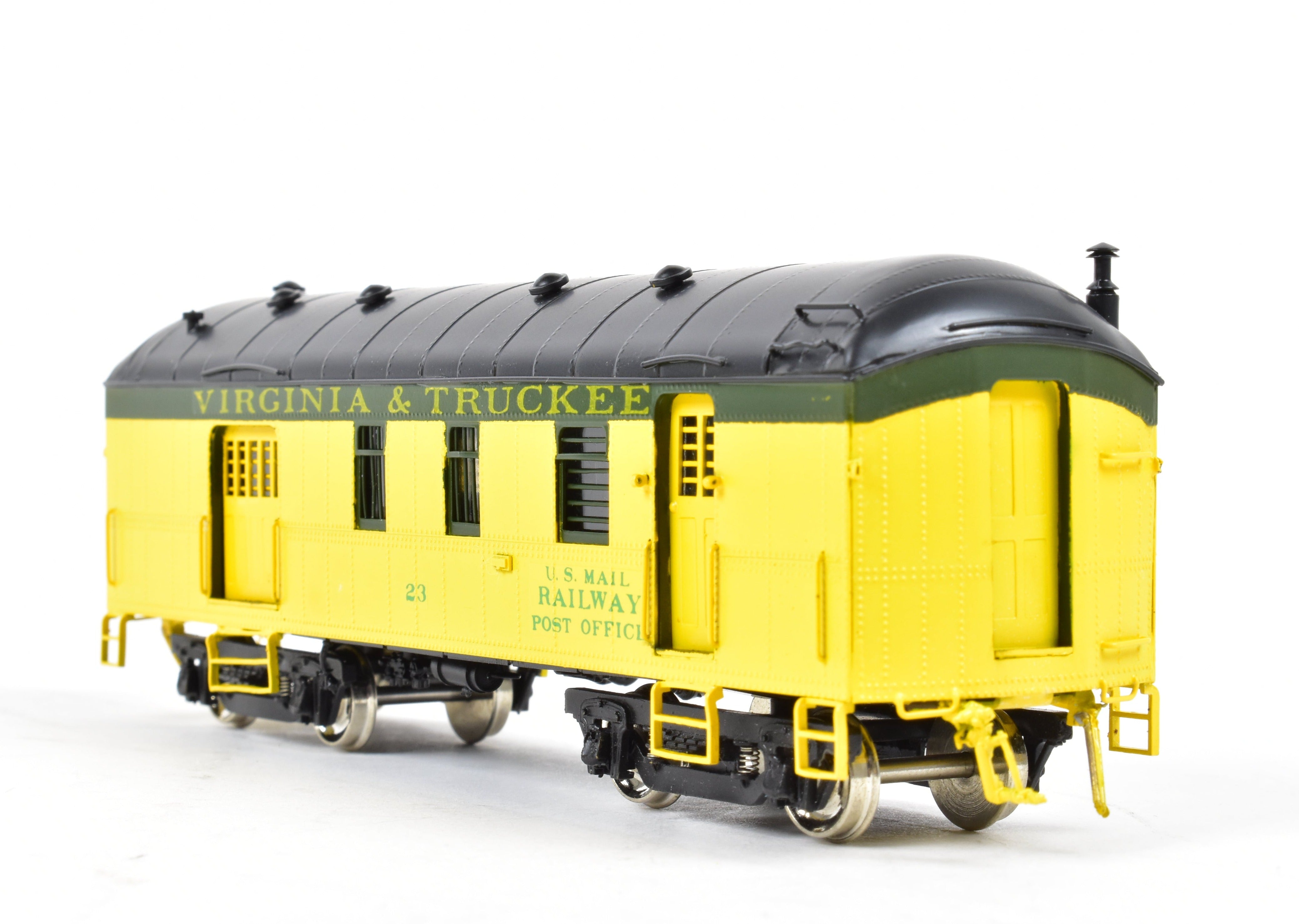 HO Scale Brass Precision Scale Co. Model of Virginia & Truckee 40-Foot RPO/Baggage Car, Class 40-BP-15 FP