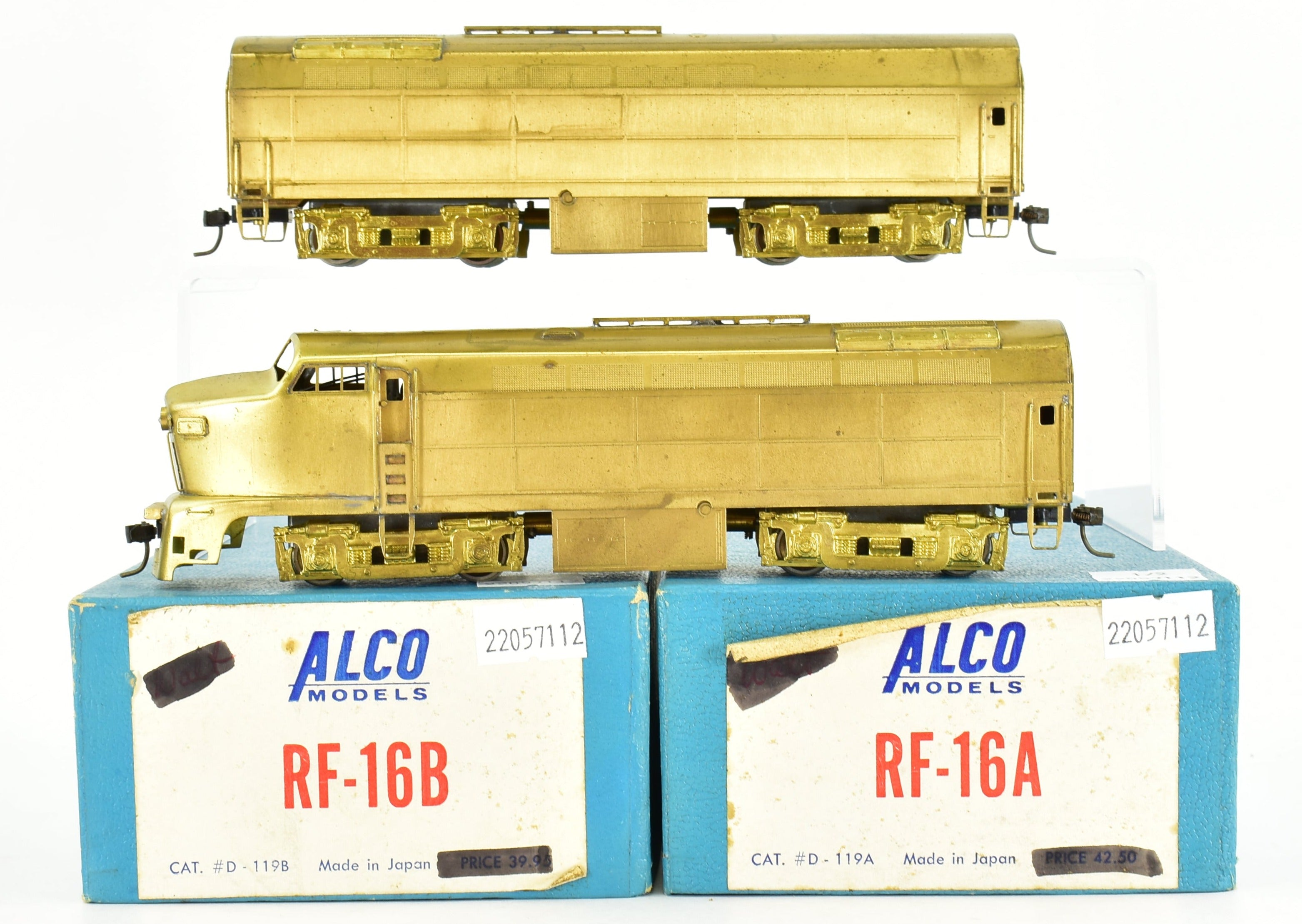 HO Scale Brass ALCO Baldwin RF-16A & RF-16B 2-Unit Powered Diesel Models