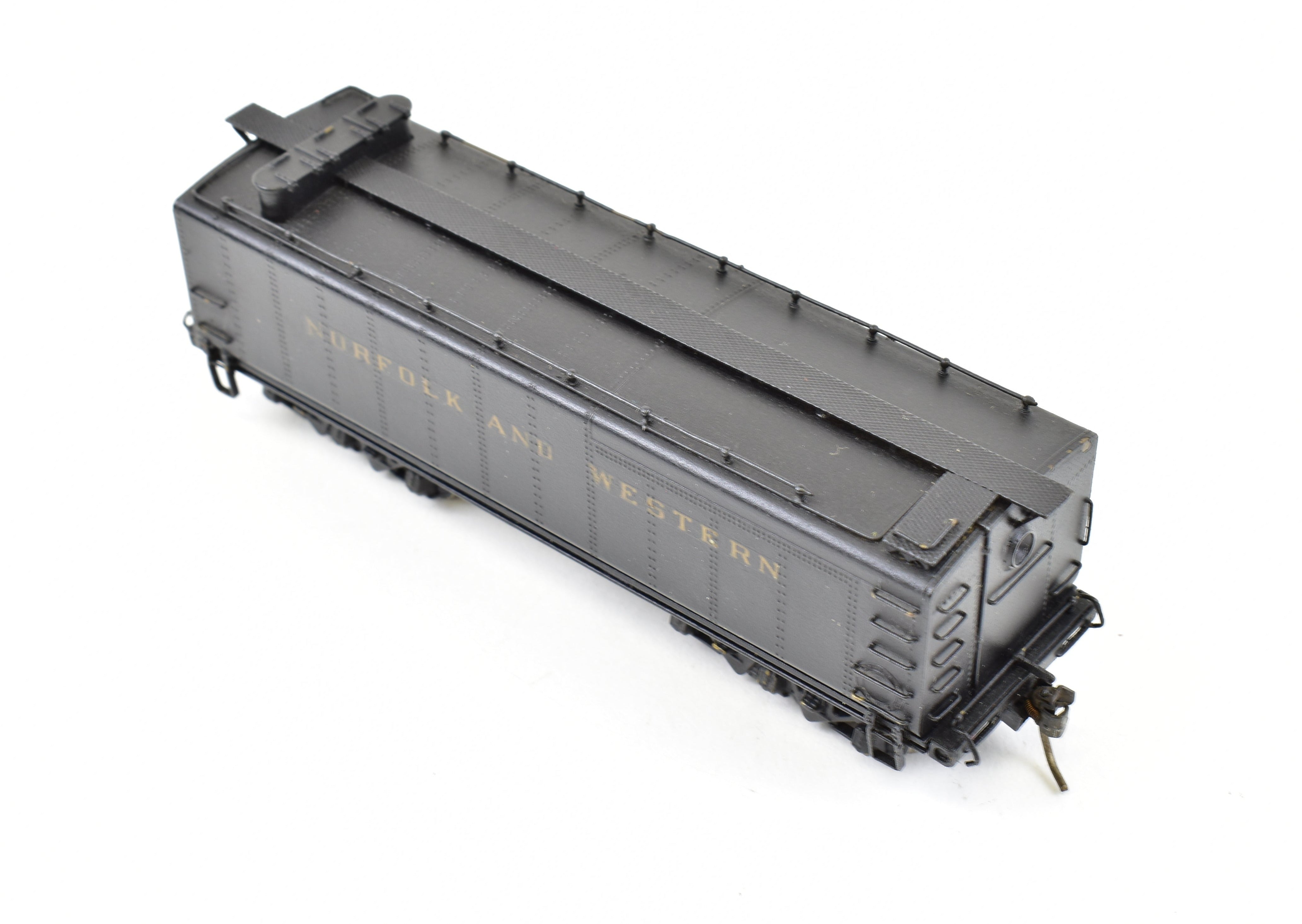 High - Quality HO Scale Brass Pacific Fast Mail Model Train - United N&W Norfolk & Western Auxiliary Tender with Custom Painting, No Box Included