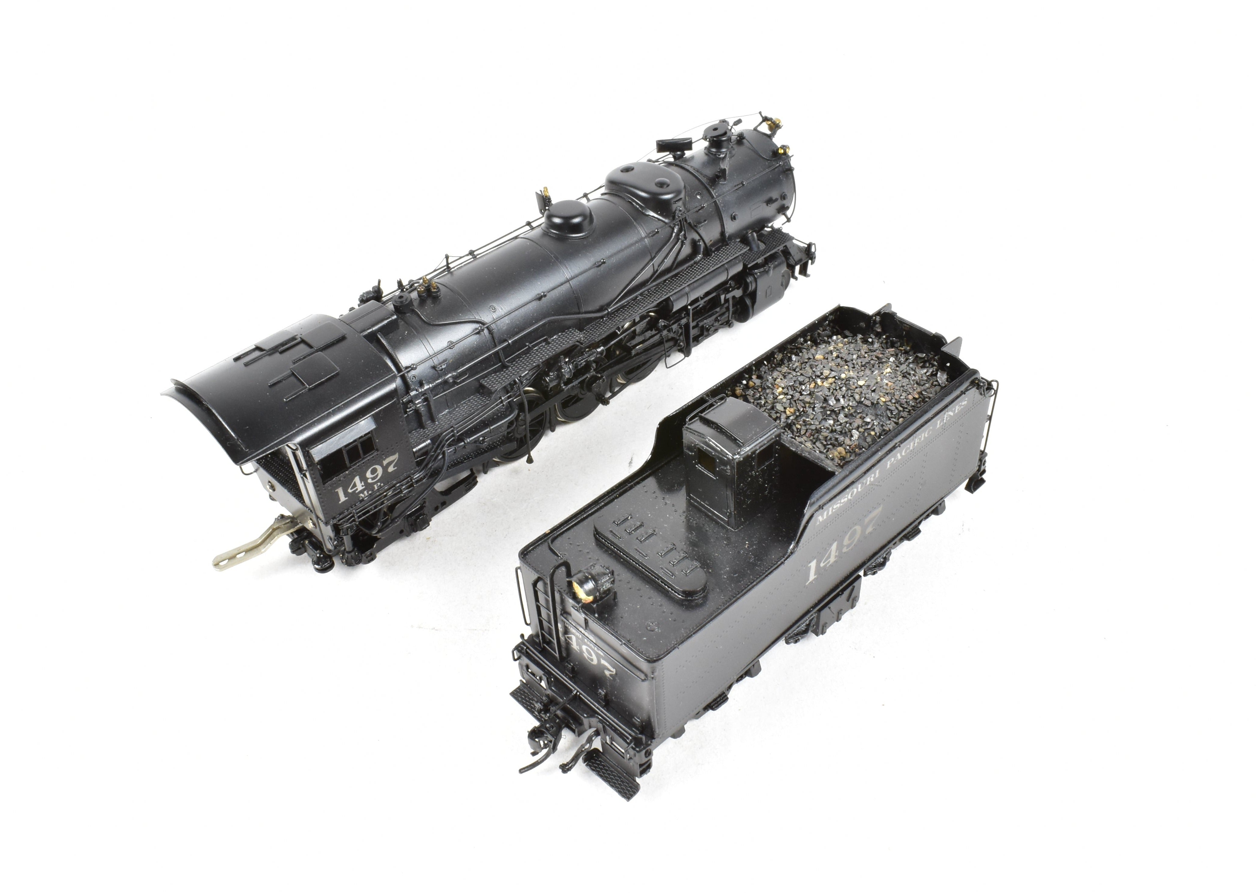 HO Scale Brass Missouri Pacific 1400 2-8-2 Mikado by Hallmark Custom Painted