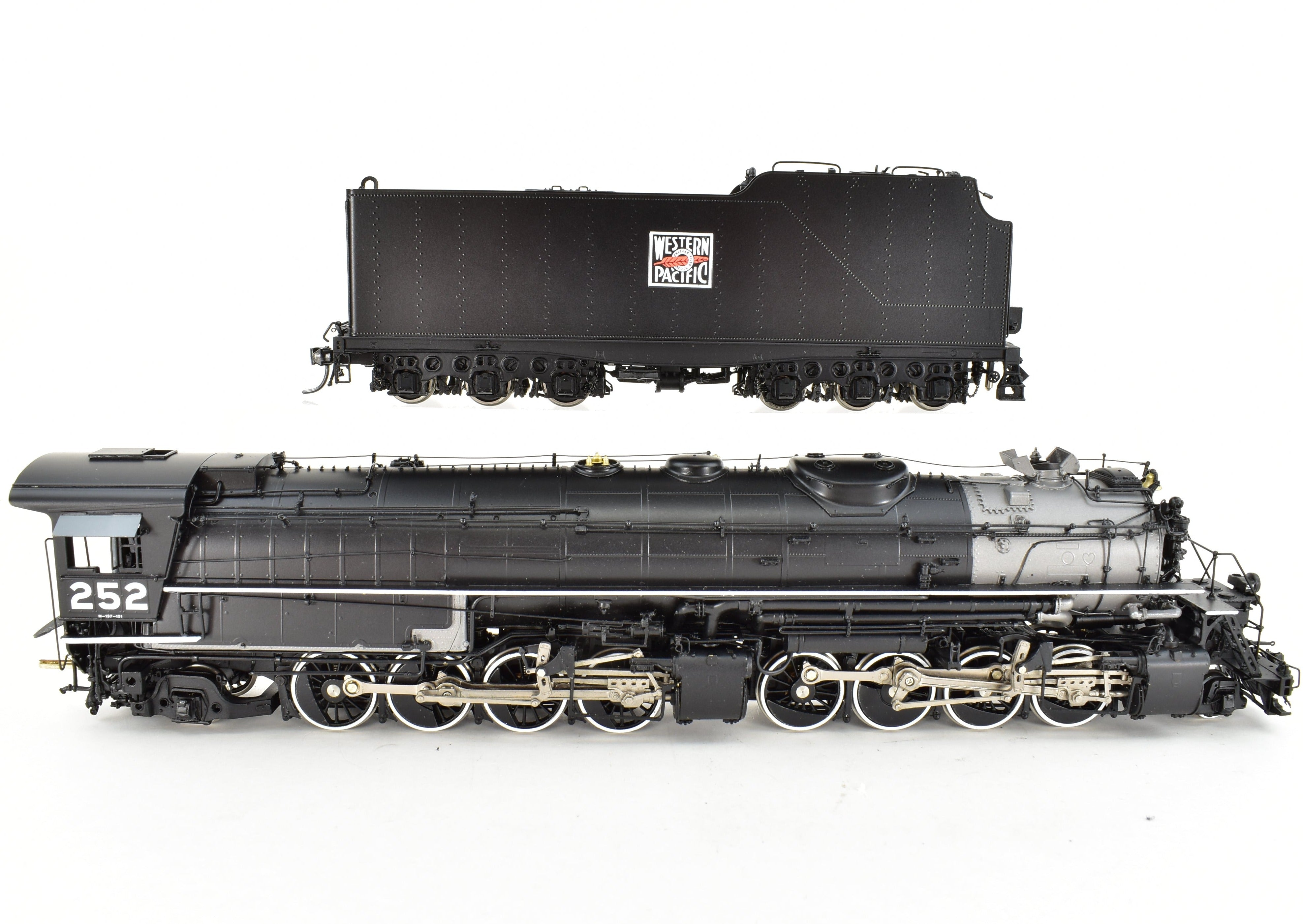 HO Brass Western Pacific 2-8-8-2 Class 251 V1 FP Black DCC & Sound by W&R