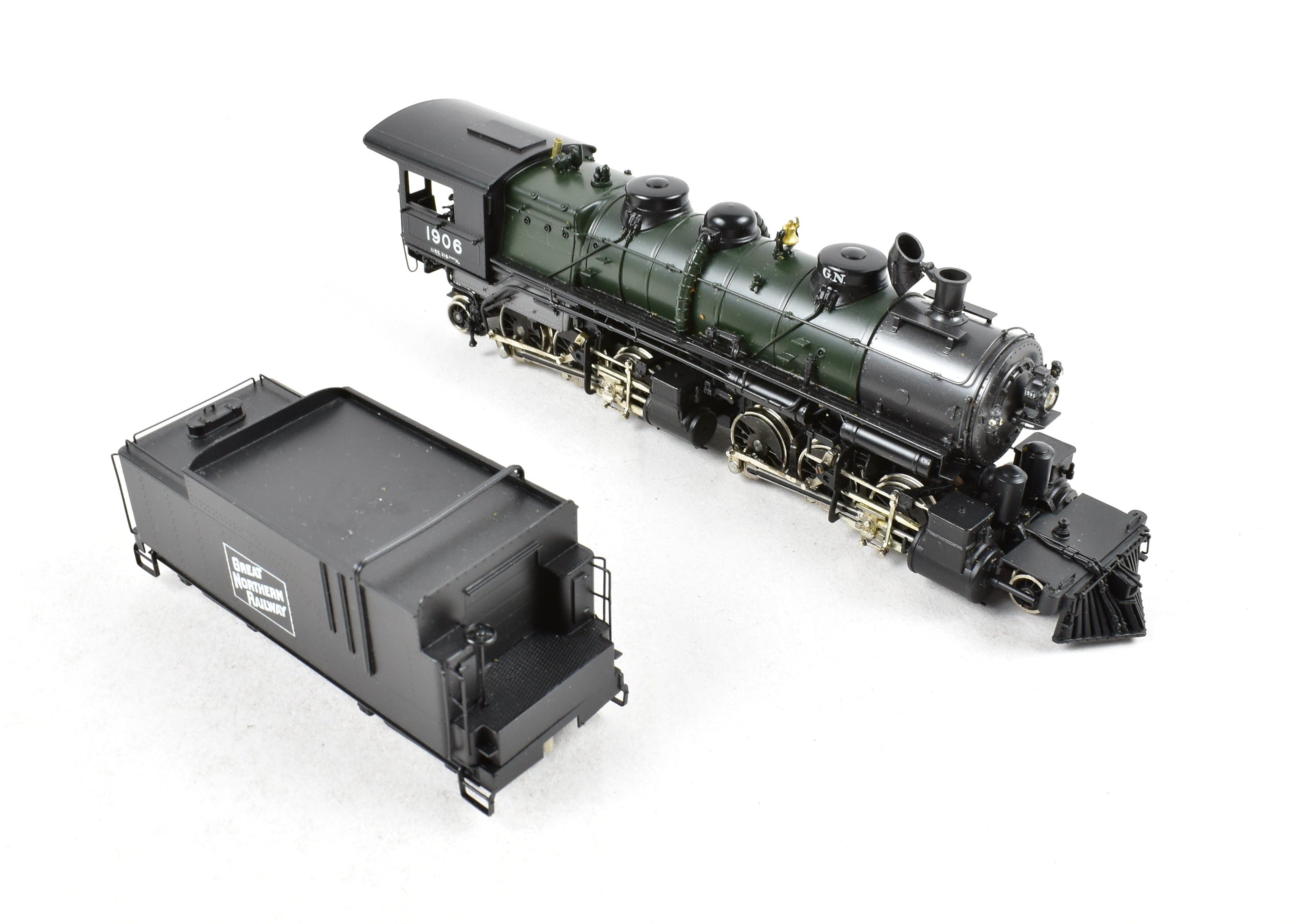HO Scale Brass Model Train - PFM - Tenshodo GN - Great Northern 2-6-6-2 Class L-1 Crown FP Steam Locomotive #1906