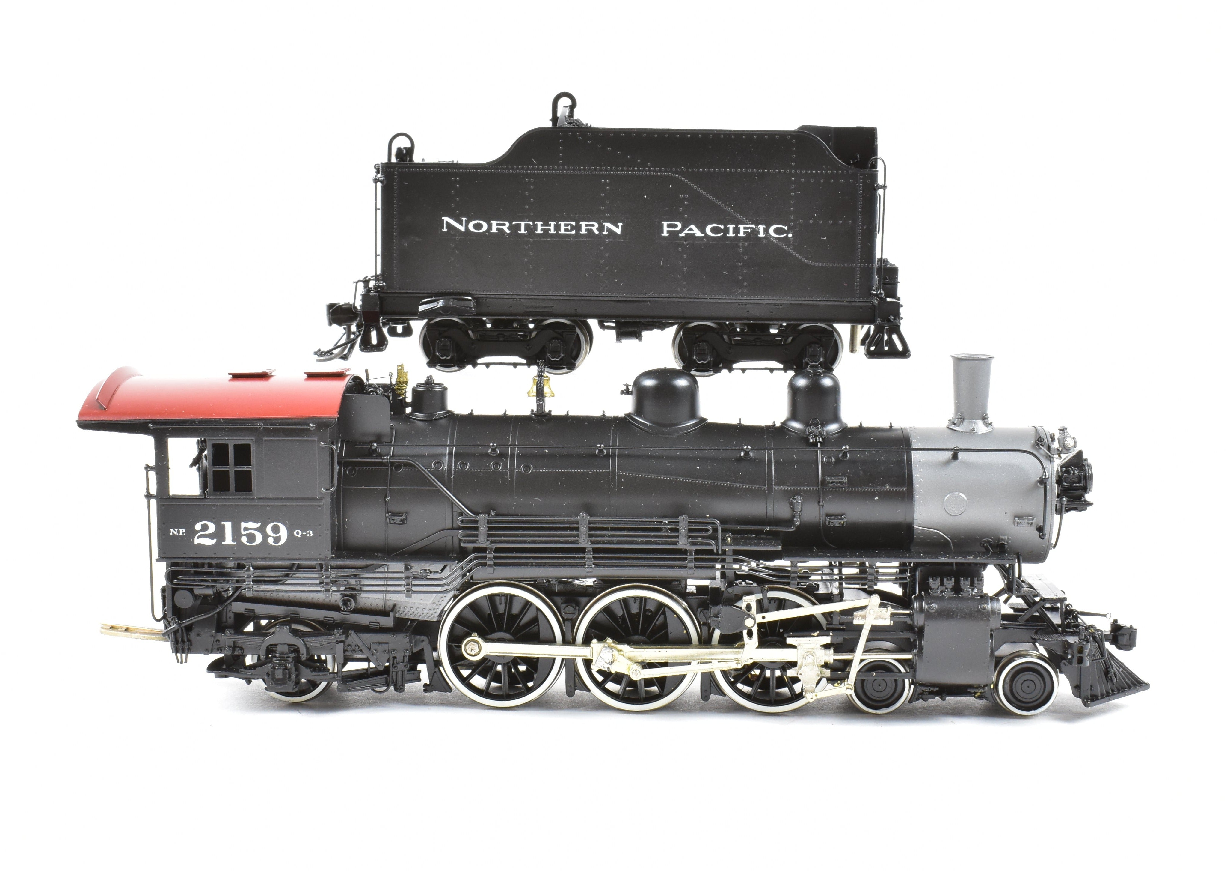 HO Scale Brass Pro-Painted Northern Pacific Q-3 4-6-2 Model by W&R Enterprises