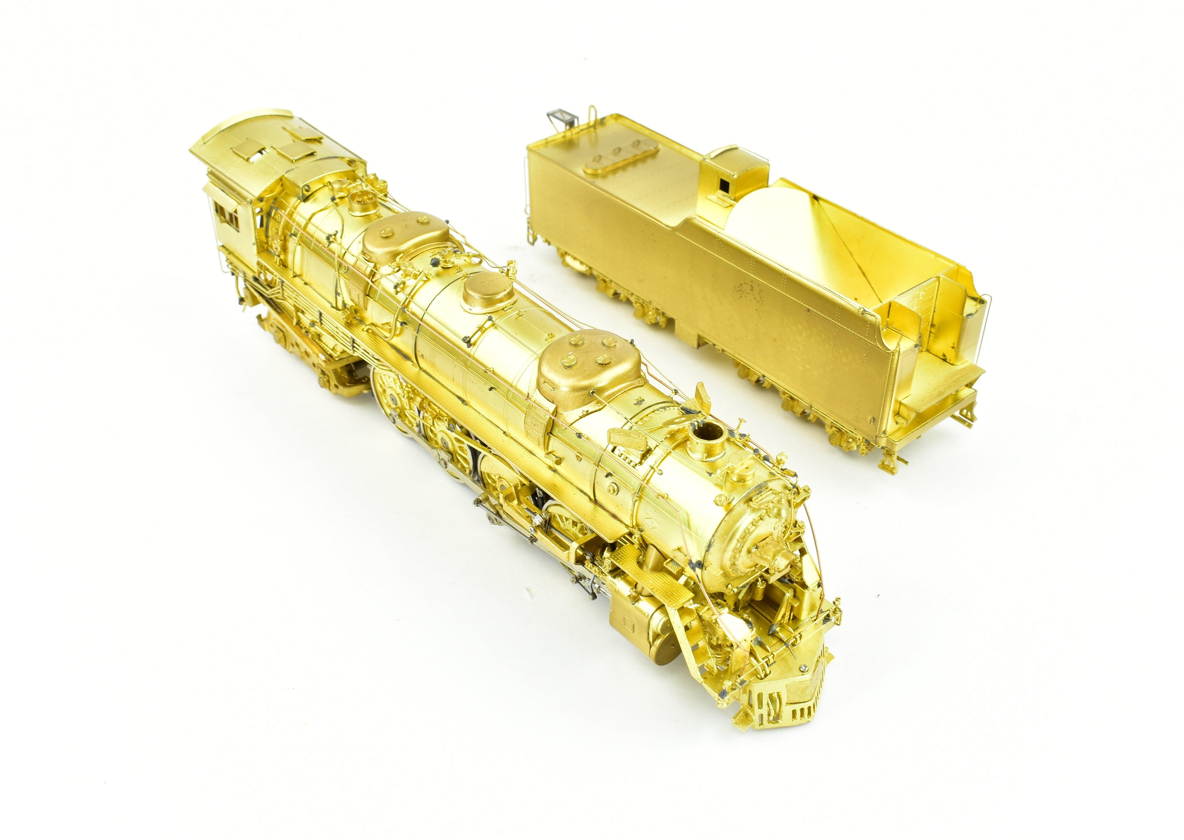 HO Scale Brass Model Train - Overland Models, Inc. Missouri Pacific 2100 4-8-4 Steam Locomotive by Ajin Precision