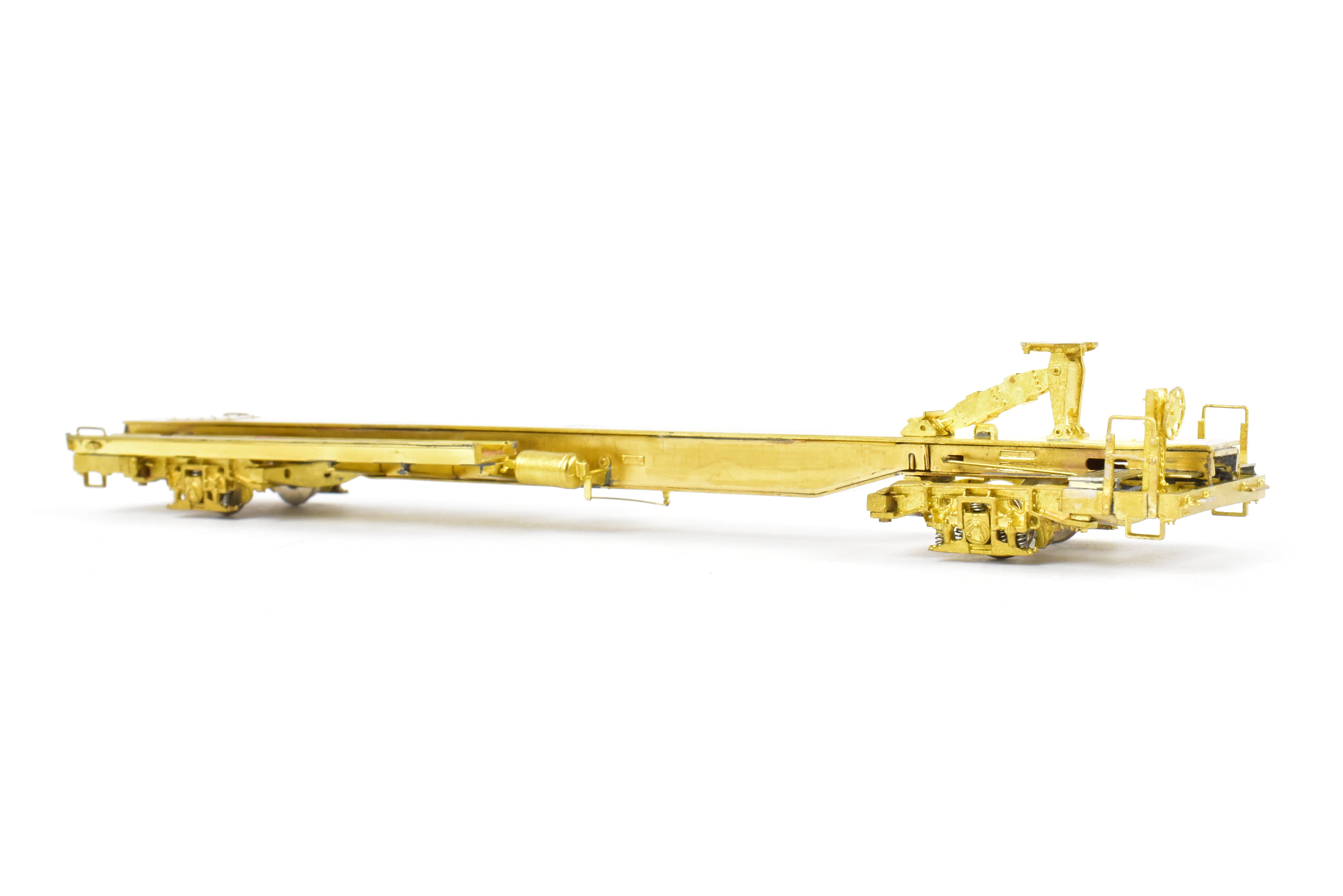HO Brass OMI 50' TOFC Car TTUX 121046 with National Unitruck