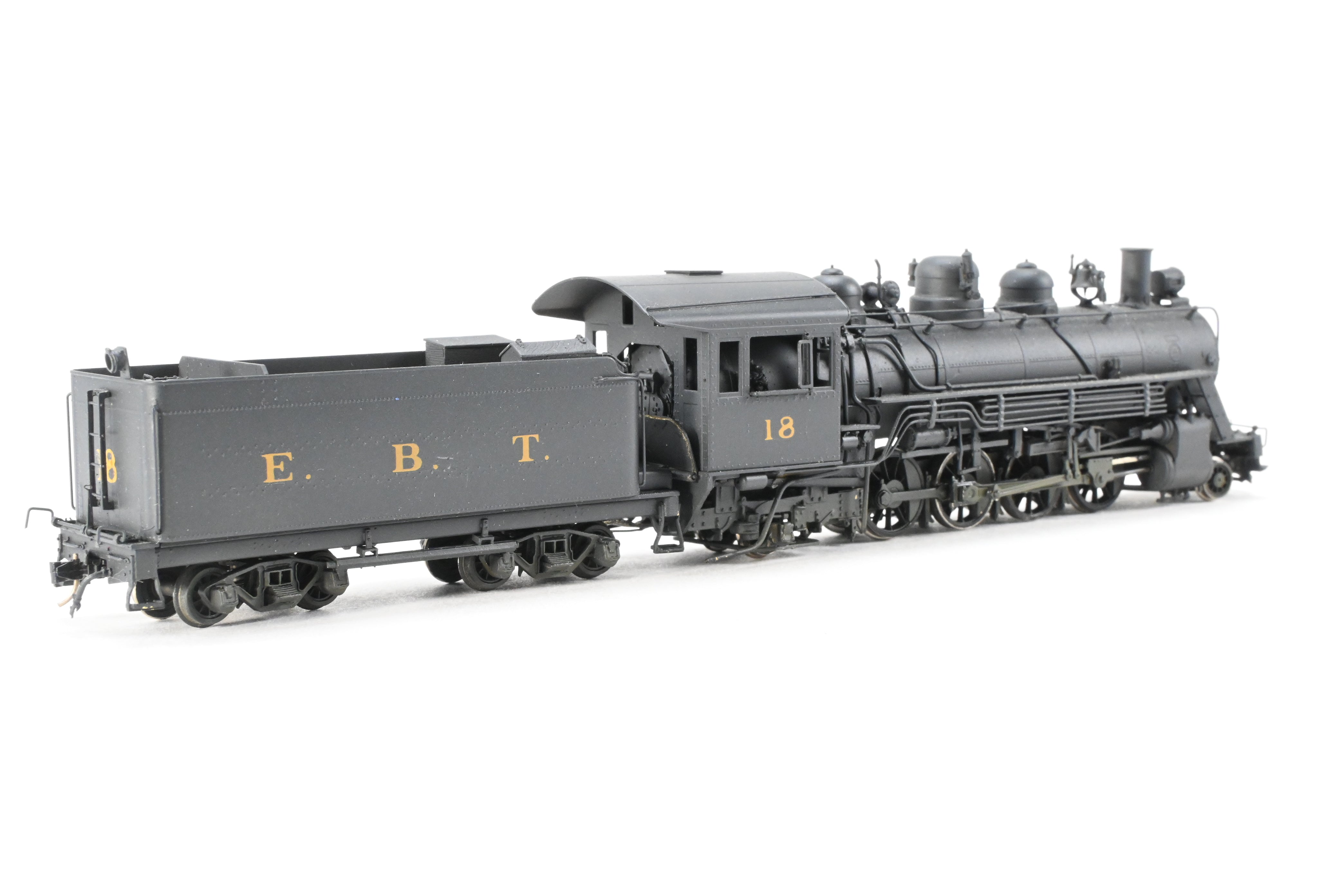 HOn3 Scale Brass Hallmark Models Custom - Painted EBT (East Broad Top) 2 - 8 - 2 Mikado Locomotive Model No. 18