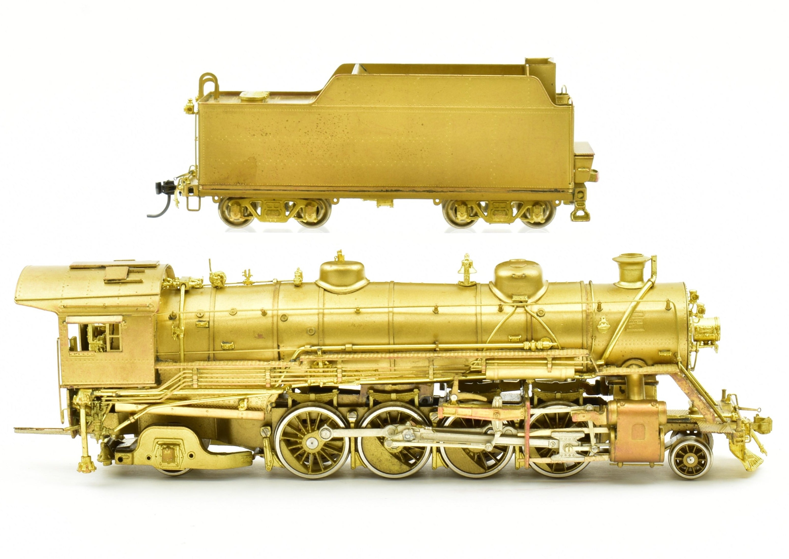 HO Scale Brass Key Imports Model of Nashville Chattanooga & St. Louis #650 2-8-2 Mikado Steam Locomotive