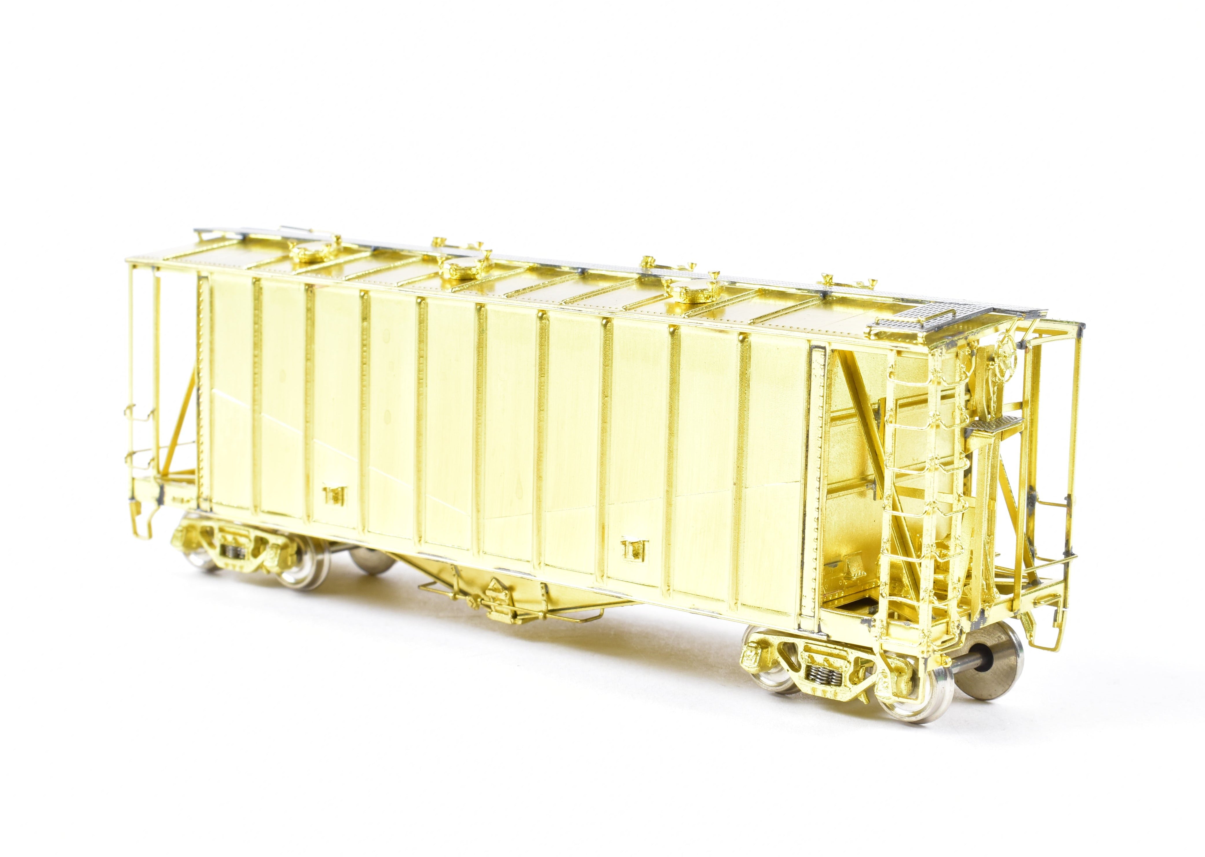 HO Scale Brass Airslide Covered Hopper Model by Overland Models, Inc. (OMI) for Various Roads