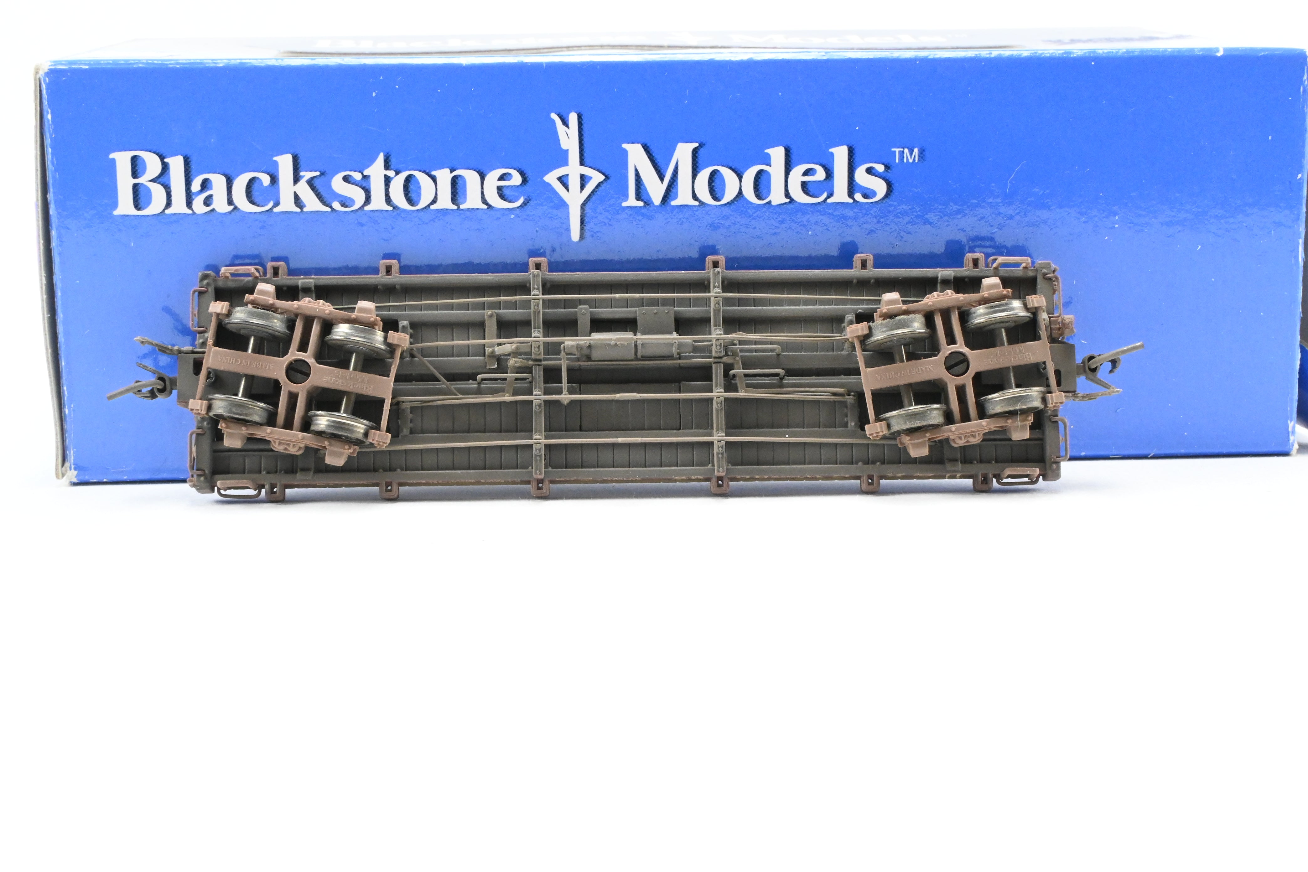 HOn3 Scale Model Train - Blackstone Models D&RGW Denver & Rio Grande Western 30’ Weathered Flat Car No. 6095
