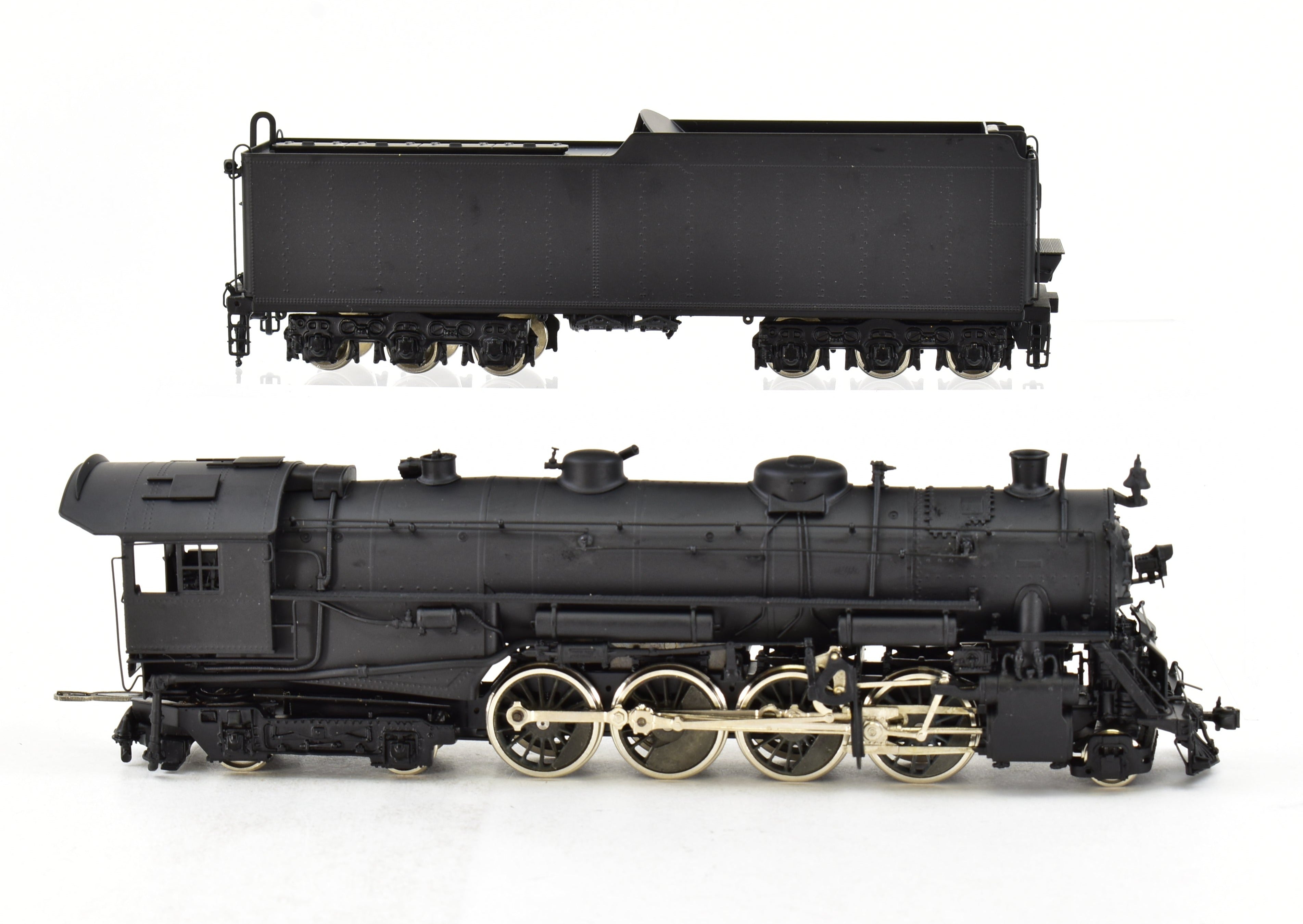 HO Scale Brass Model Train - Oriental Limited Erie Railroad S - 3 2 - 8 - 4 Locomotive with Spoked Drivers and FP Features
