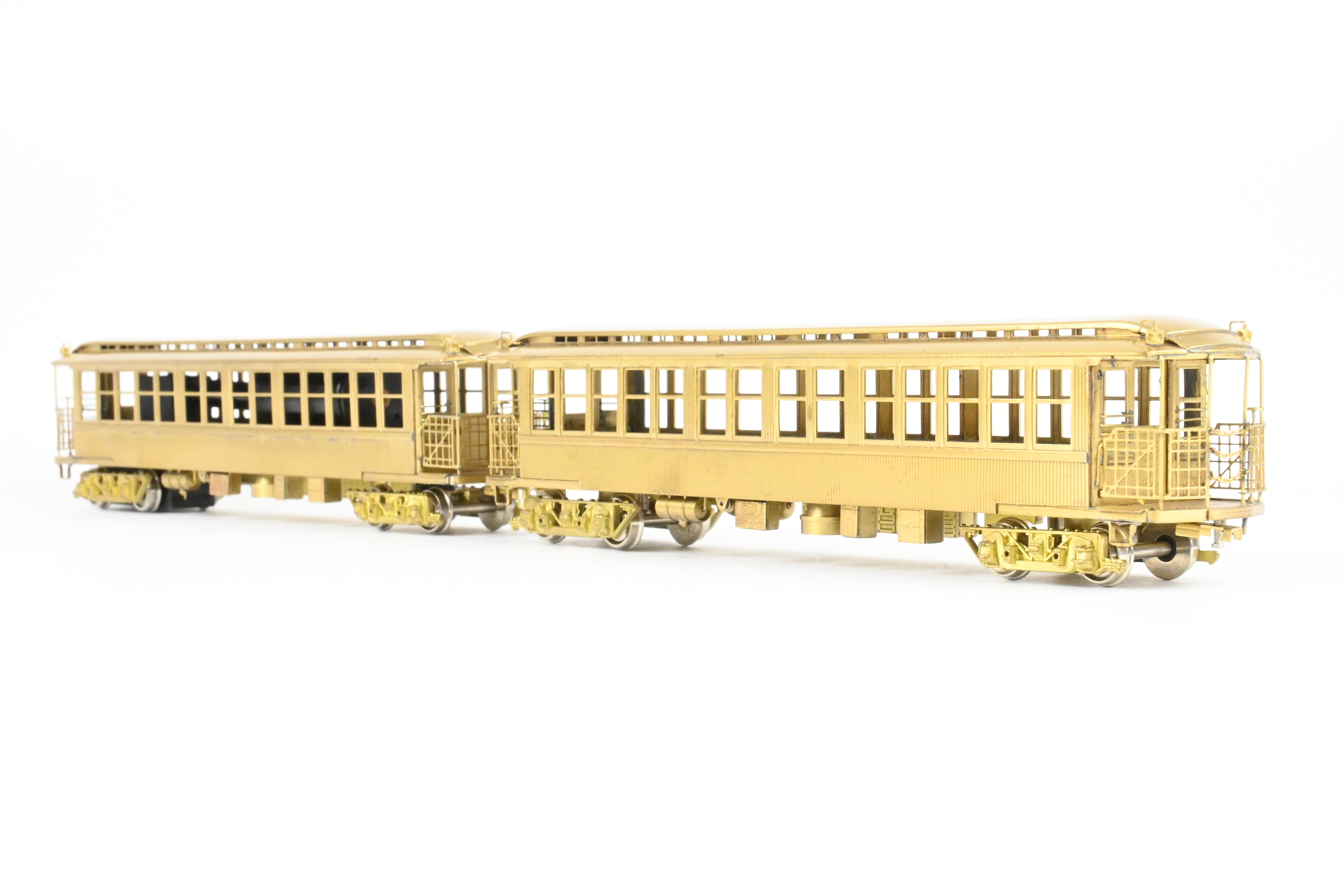 1981 HO Brass WP Car Corp. BRT/BTU Powered & Unpowered Train Cars, C-7 Excellent