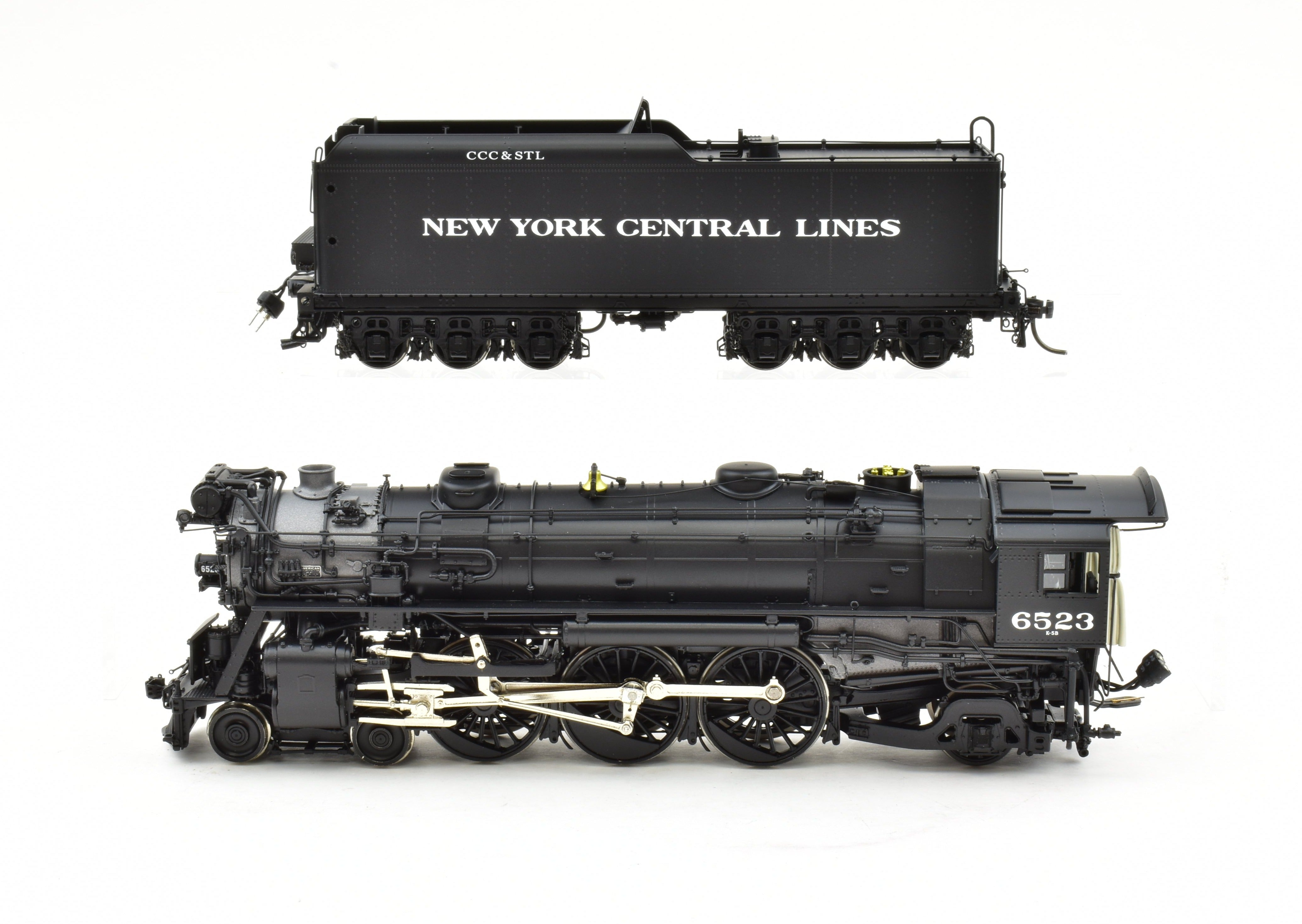 HO Brass Key Imports NYC Big 4 K - 5b 4 - 6 - 2 Pacific Factory - Painted Locomotive #6523