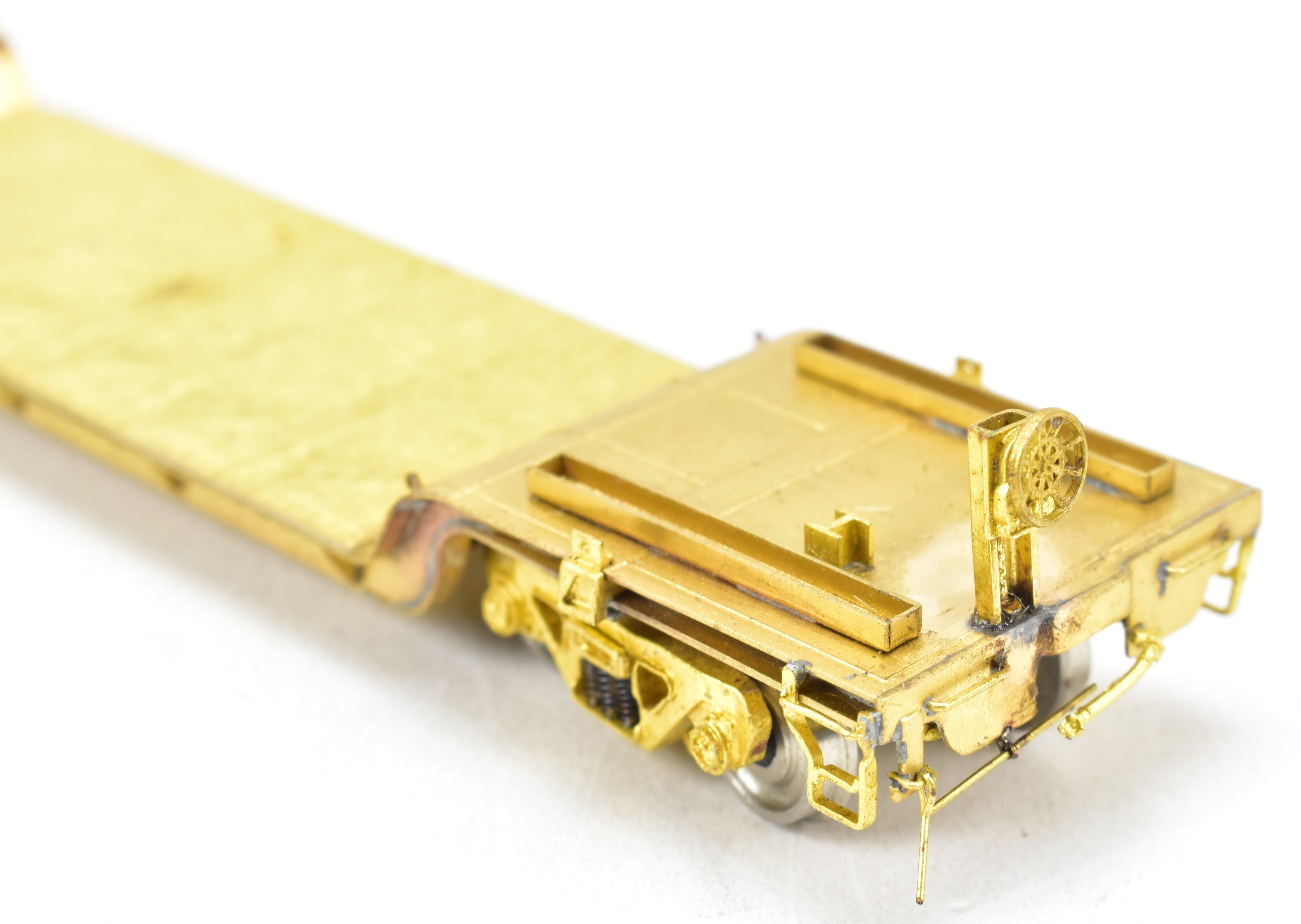 HO Brass 45' Depressed Center Flat Car by OMI - Various Roads