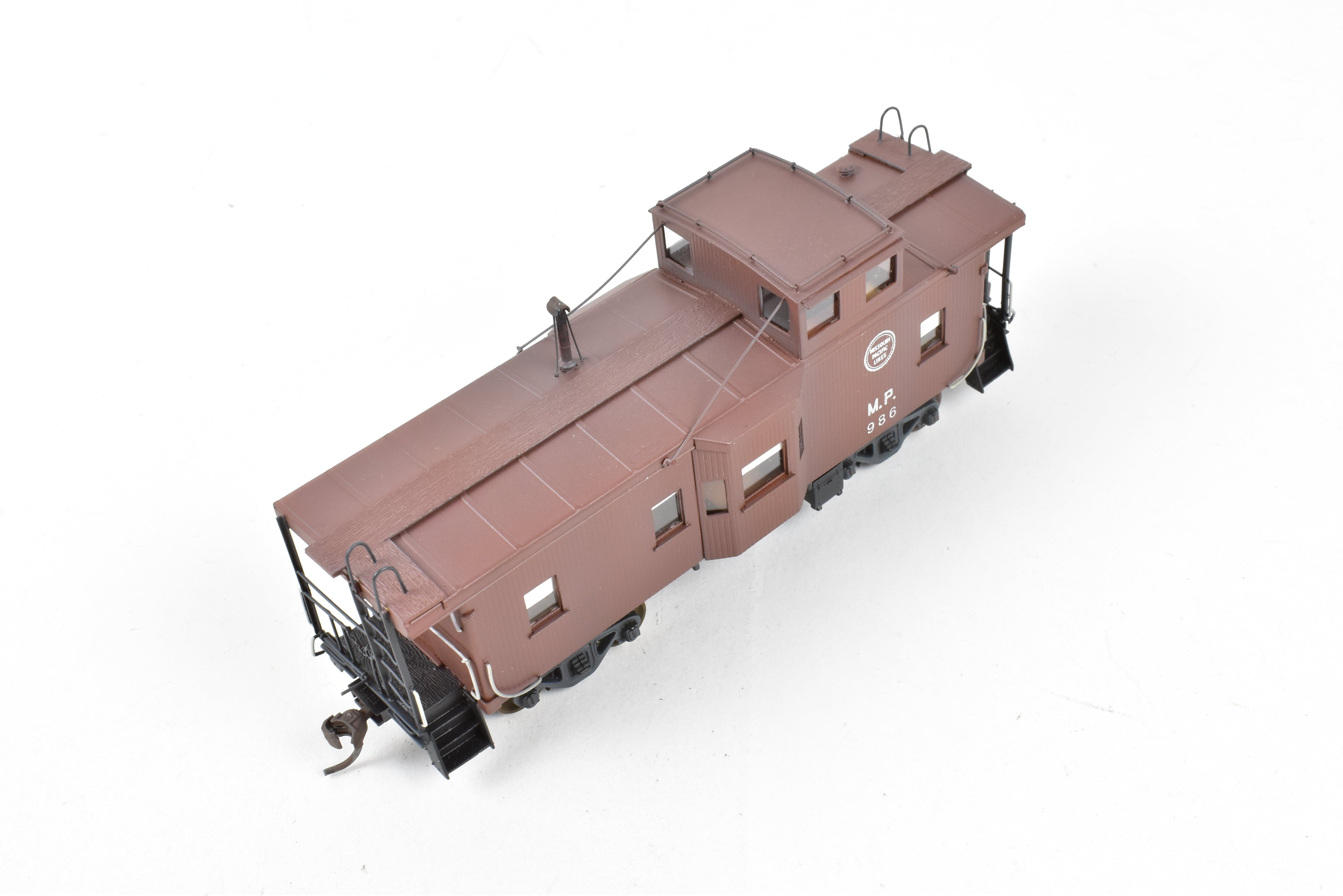 HO Scale Brass Missouri Pacific Cupola & Bay Window Caboose CP No. 986 by Overland Models, Inc. (OMI)