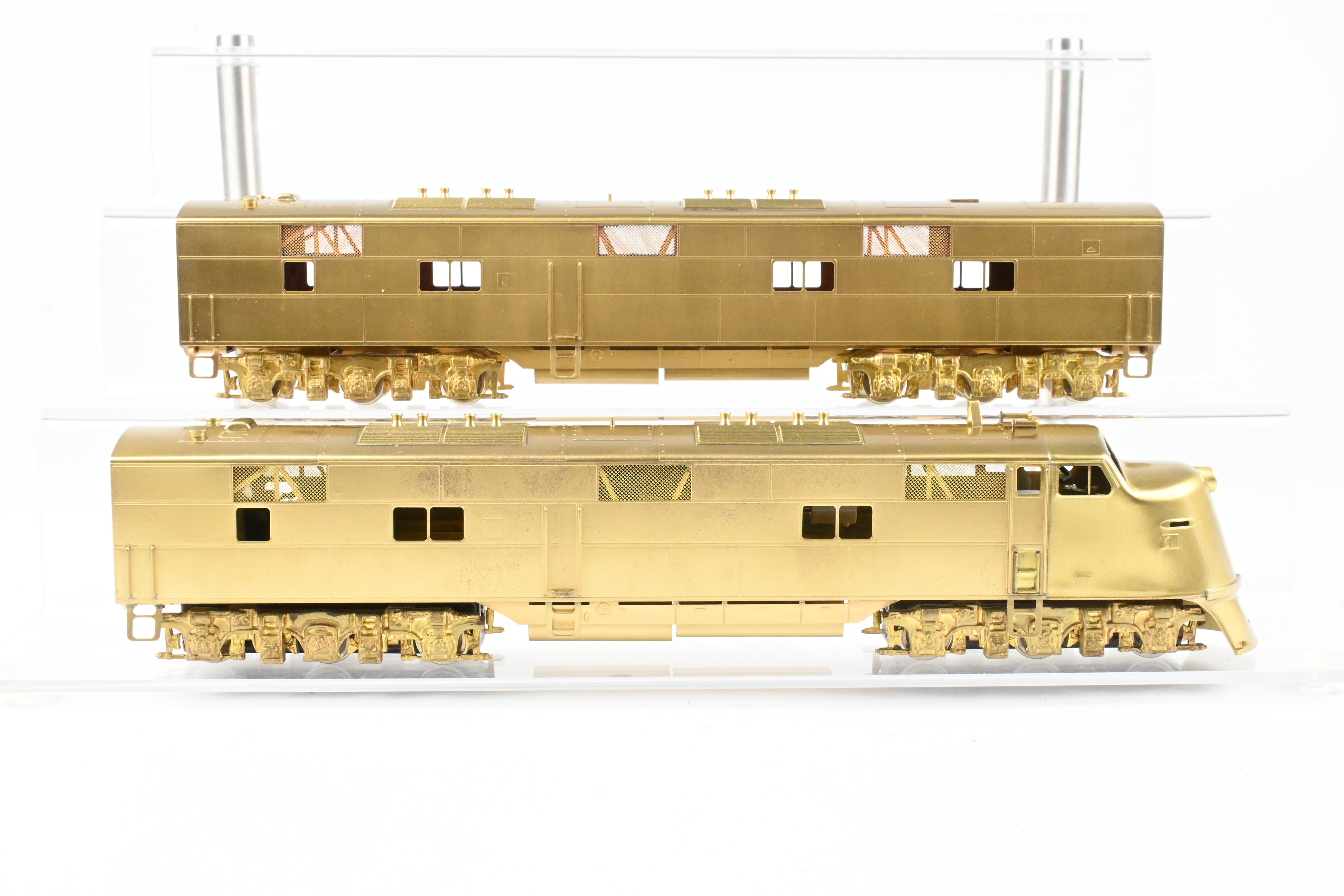 HO Scale Brass Hallmark Model Train Sets of Various Roads - EMD E3/6 A/B Set with Powered A Unit and Unpowered B Unit