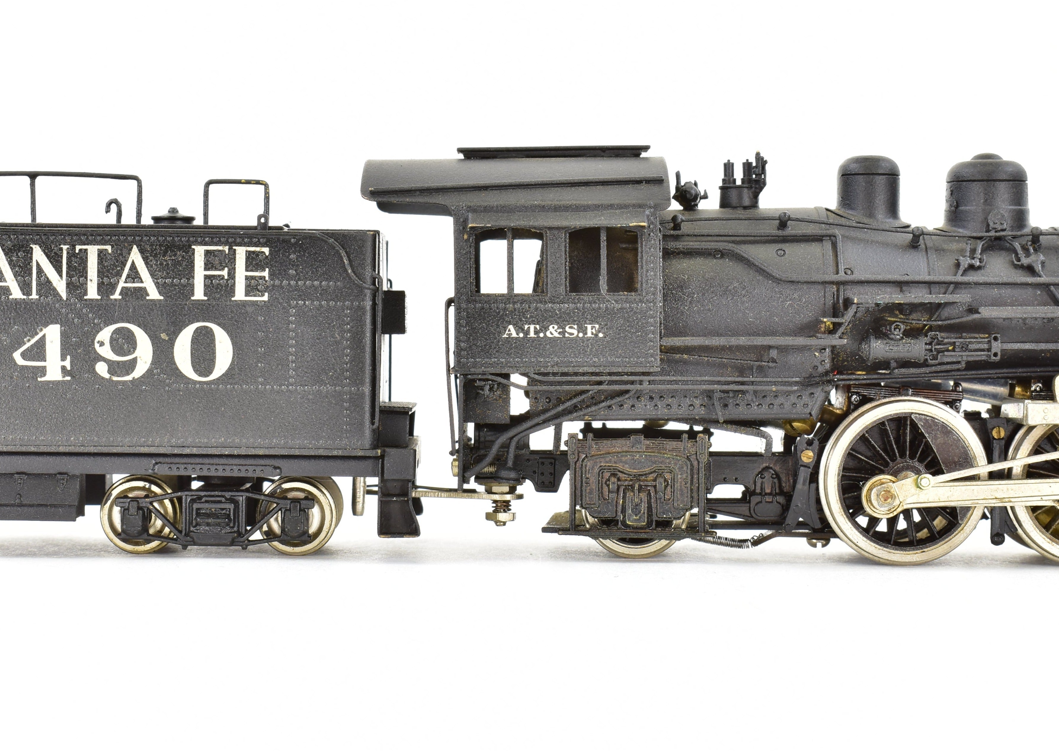 HO Brass Balboa ATSF Santa Fe 1480 Class 4-4-2 Atlantic Locomotive CP #1490