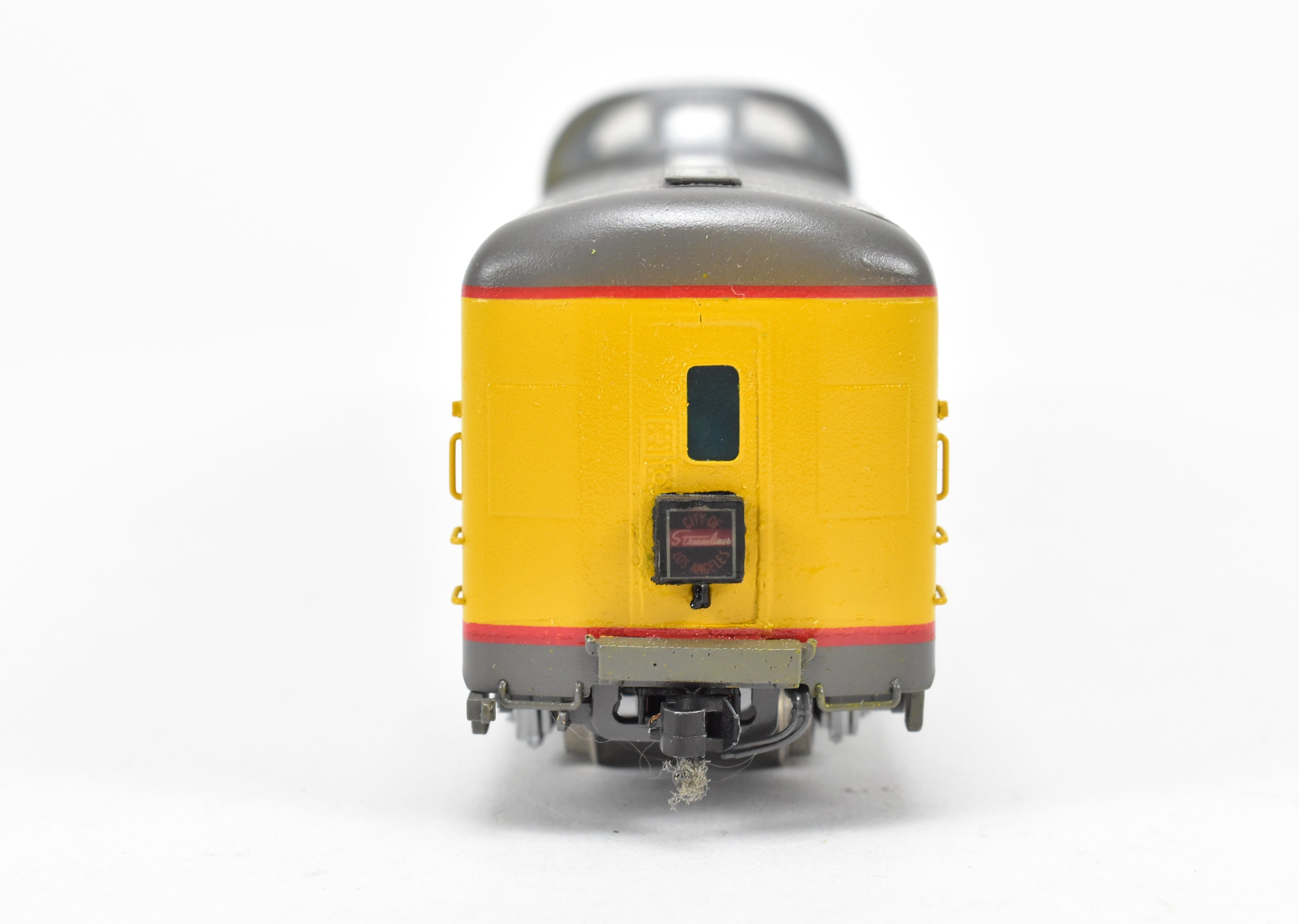 HO Scale Brass Model - Wasatch Model Co. Union Pacific ACF 1955 9000 Series Dome Lounge Observation Car Modified for Mid - Train Service, Car Number #9002