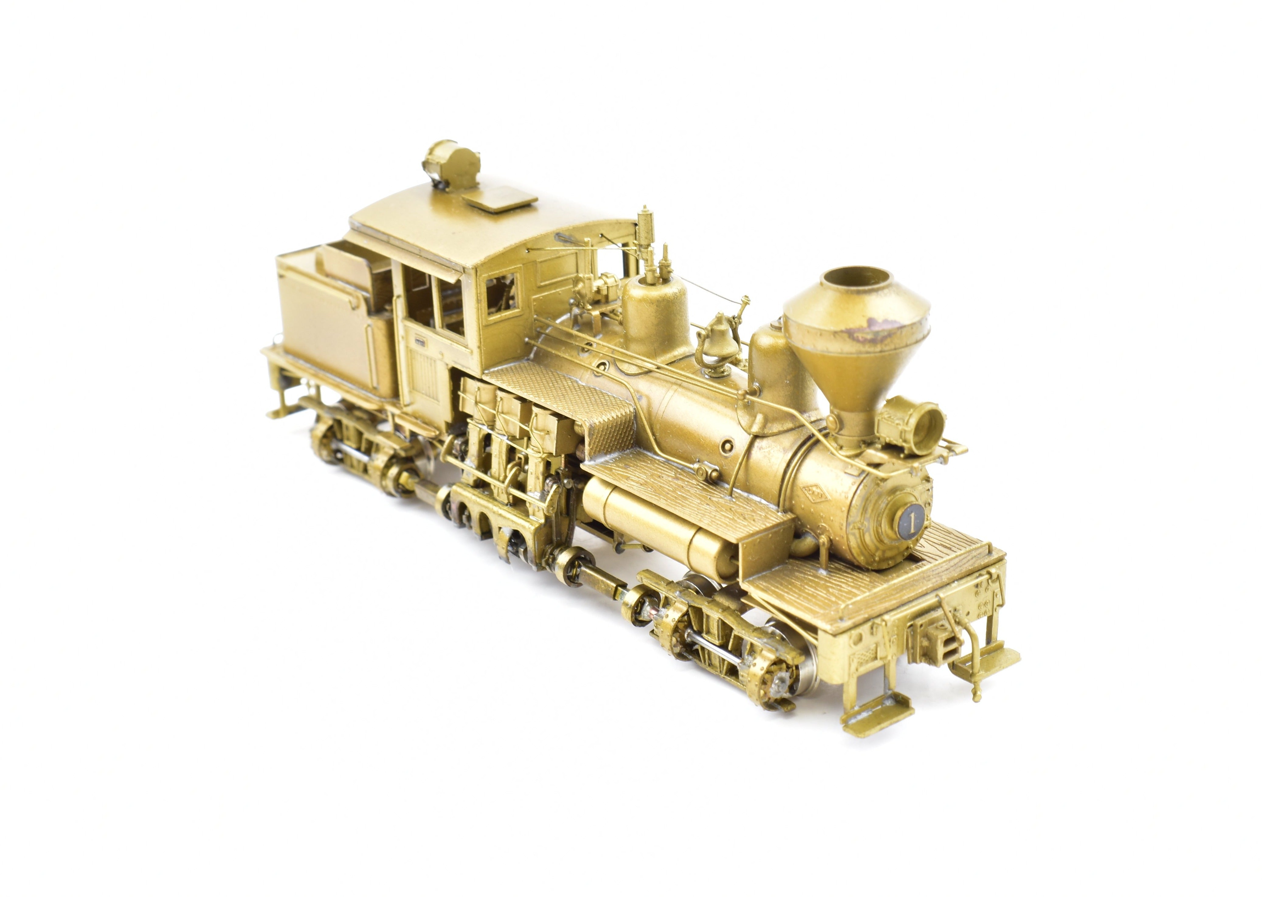 HO Scale Brass PFM - United Hillcrest - Osbourne Railroad 2 - Truck 25 - Ton Shay Geared Logging Locomotive Model