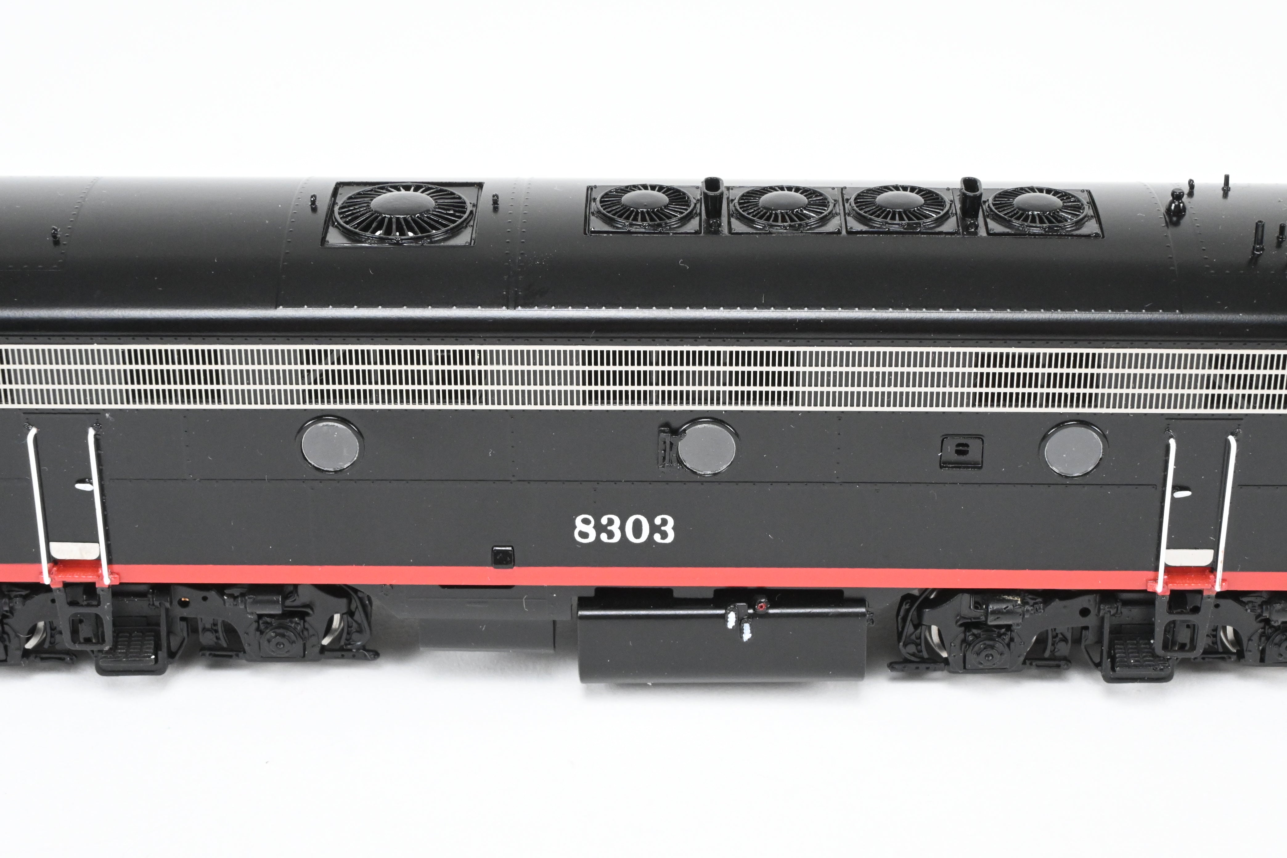 HO Scale Brass EMD FP7A/F7B Set in SP Black Widow Scheme