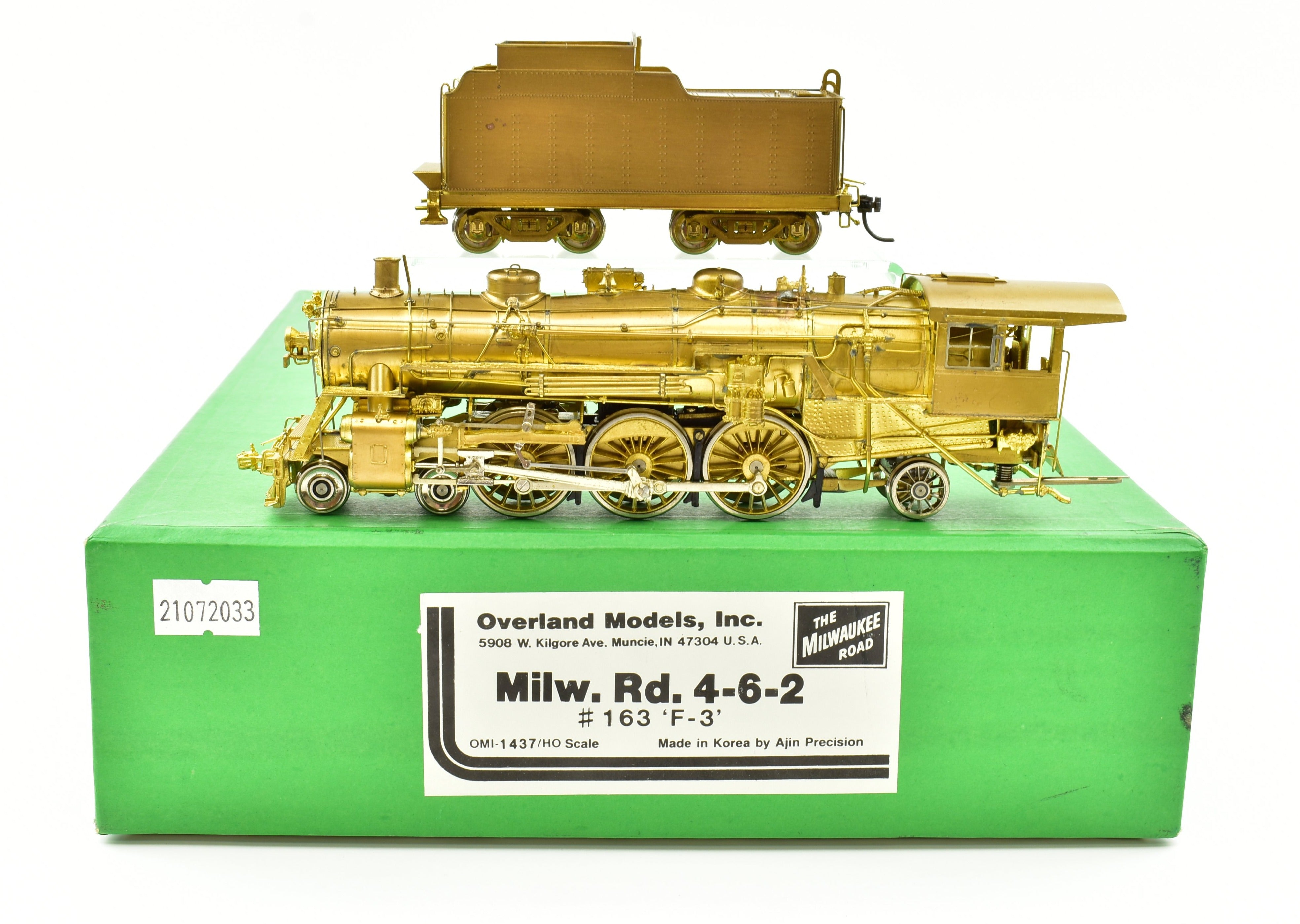 HO Brass OMI MILW - Milwaukee Road F-3 4-6-2 Pacific #163, 1985 Imported Model