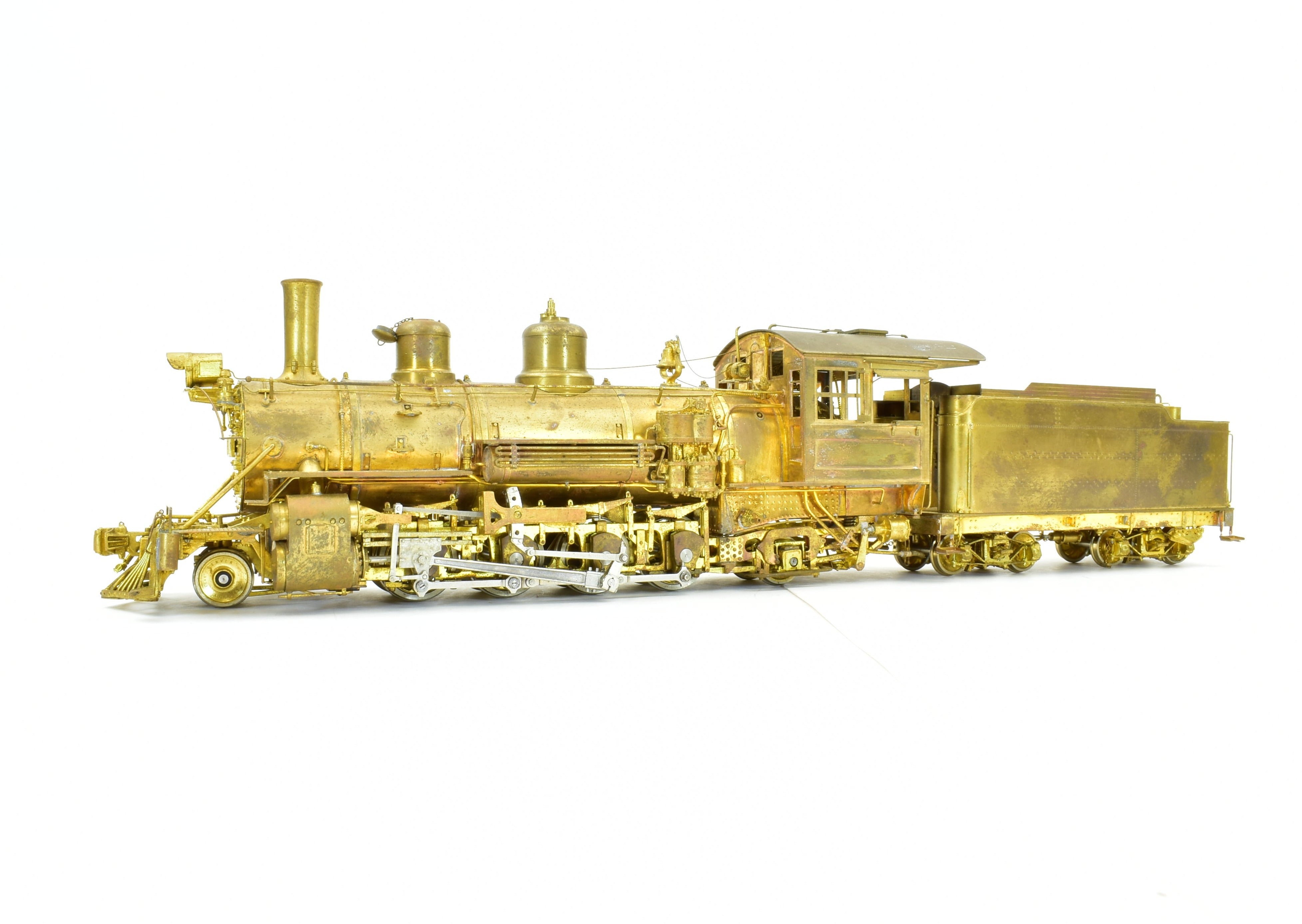On3 Scale Brass Model Train - Pacific Fast Mail (PFM) Denver & Rio Grande Western Class K - 27 2 - 8 - 2 Steam Locomotive