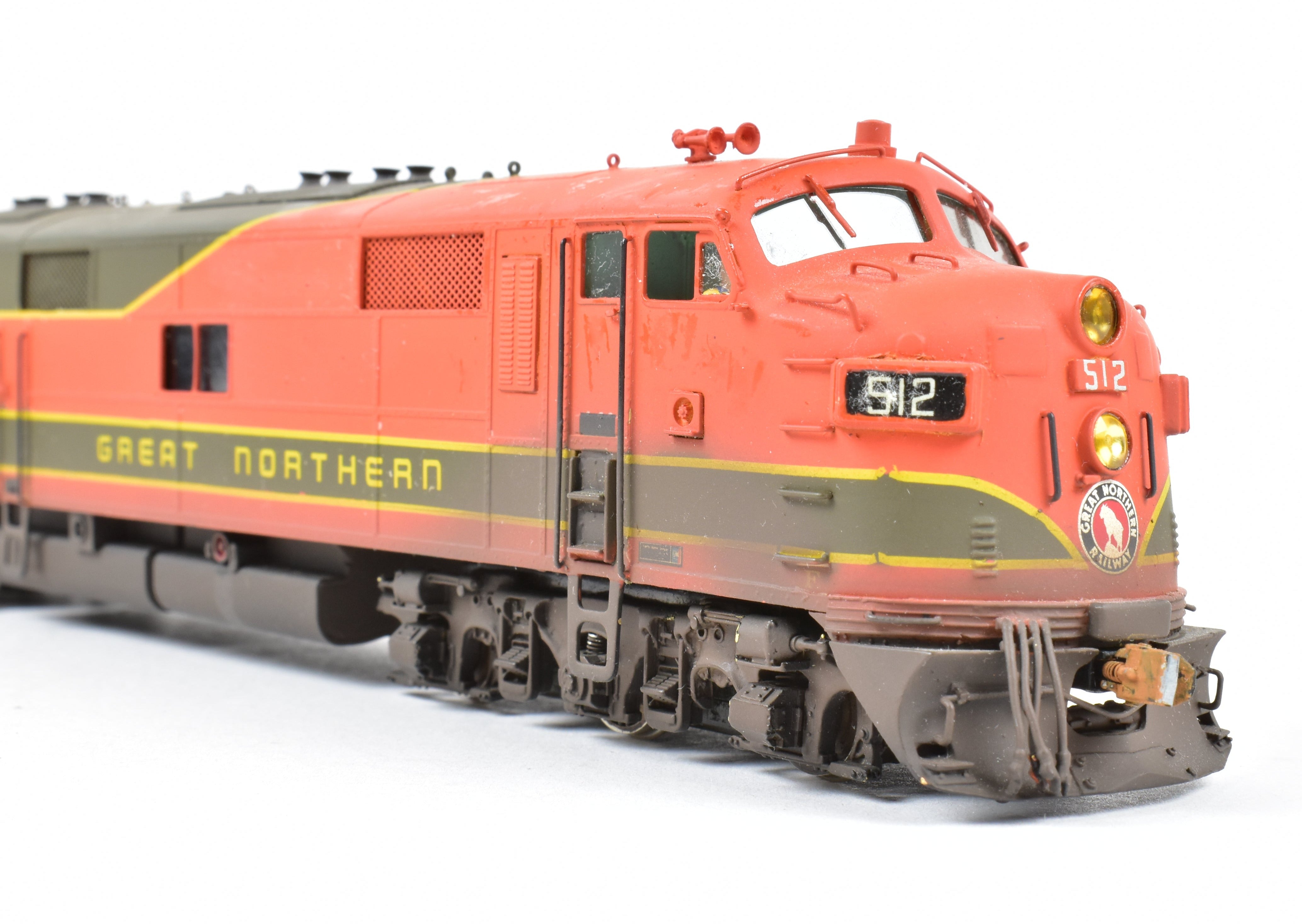 HO Brass Oriental Limited GN - Great Northern EMD E7A 2000 Phase II #512 Factory - Painted Model