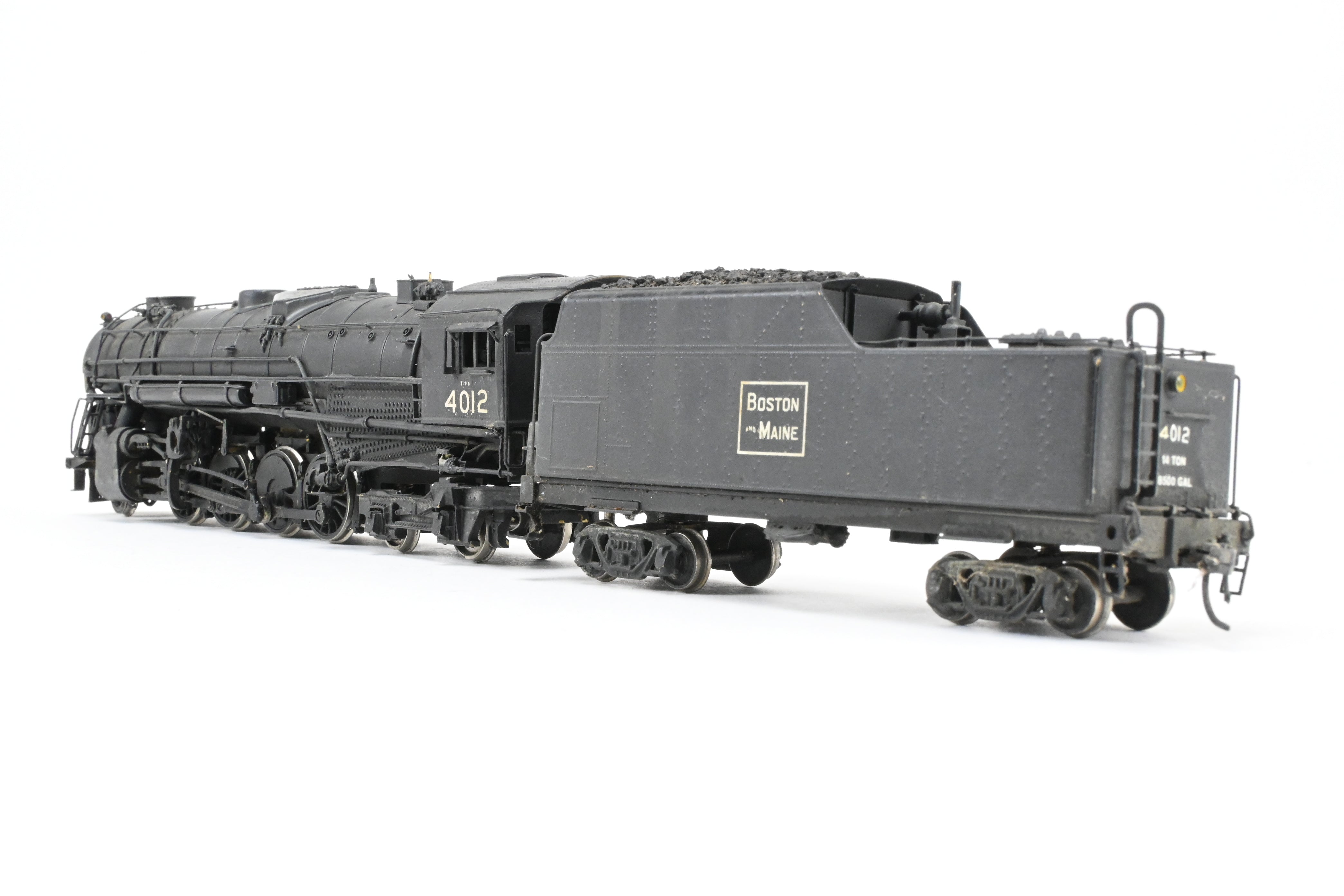 HO Scale Brass Westside Model Co. B&M - Boston & Maine 2-8-4 Class T-1a Berkshire Locomotive Model Custom Painted with No. 4012