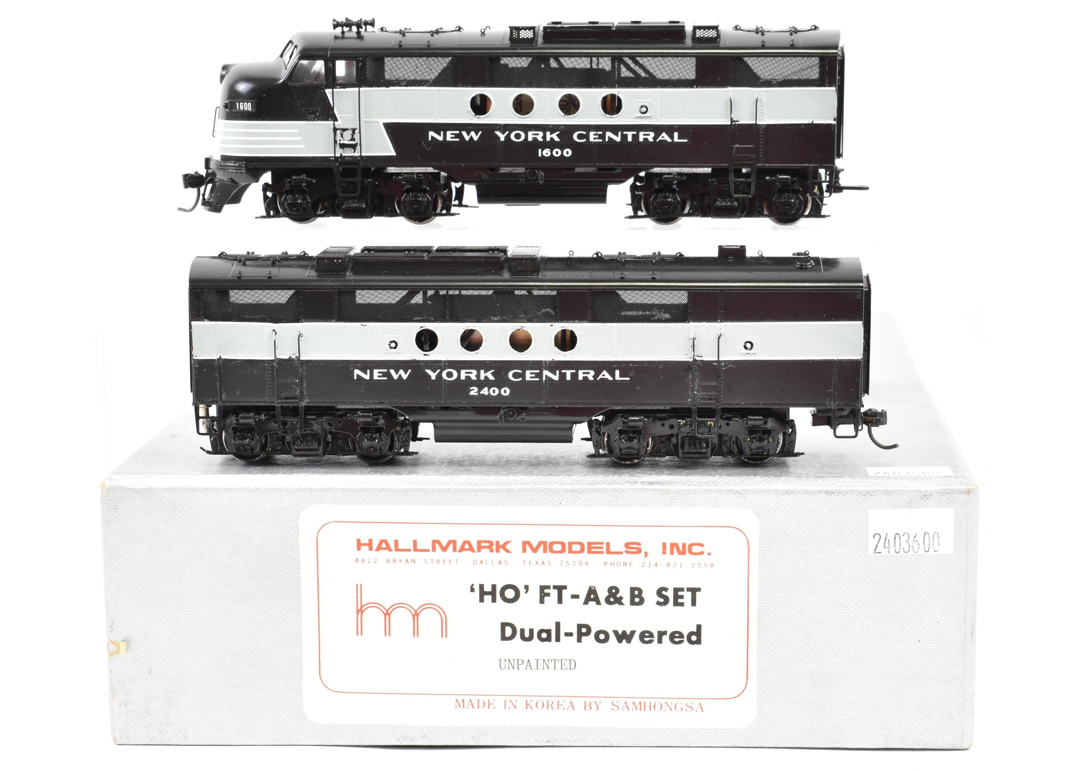 Dual Powered HO Brass Hallmark NYC New York Central EMD FT A/B Set