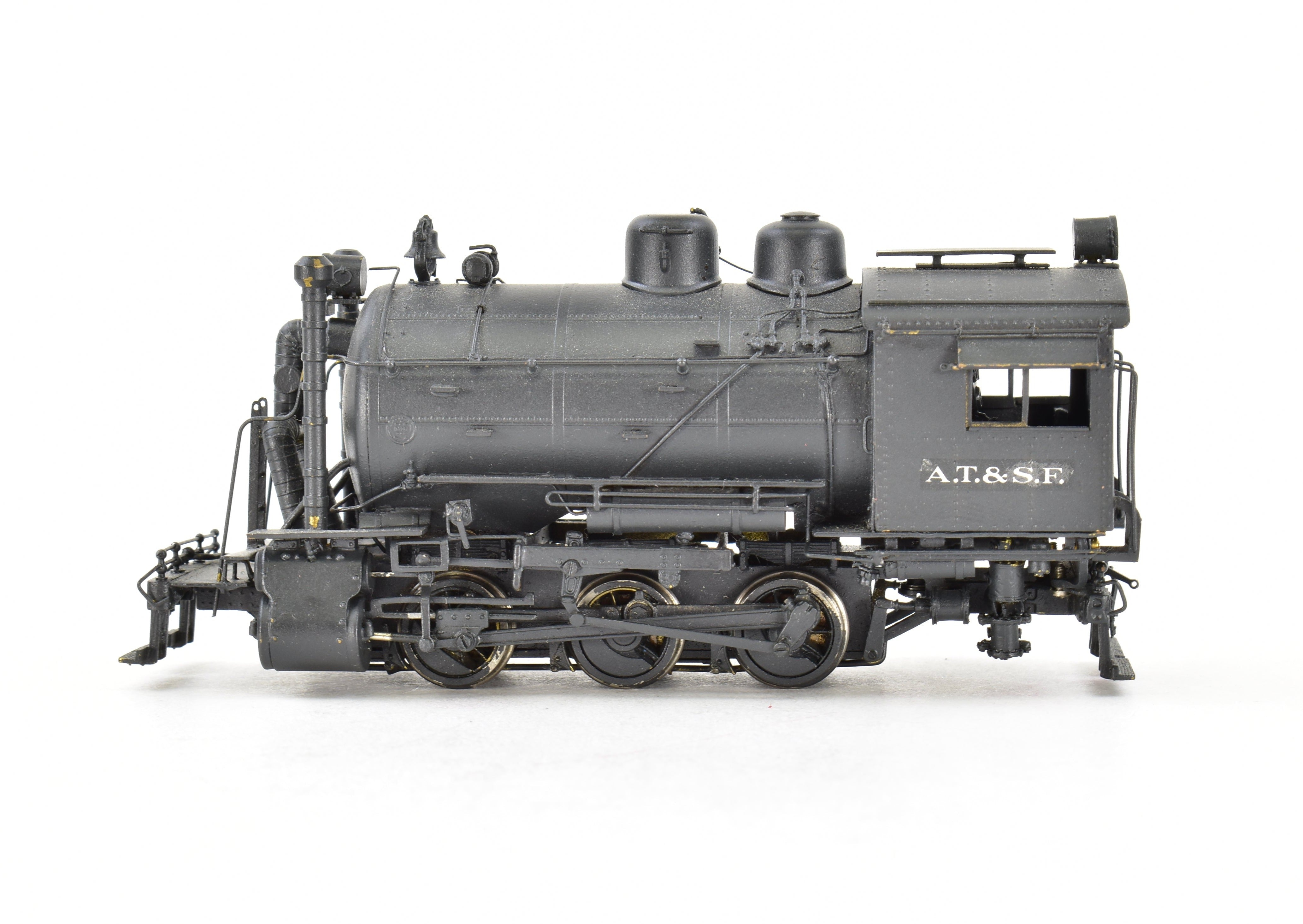 HO Scale Brass Model Train - Westside Model Co. ATSF - Santa Fe 0-6-0T Fireless Cooker #2299 with Custom Painted Finish