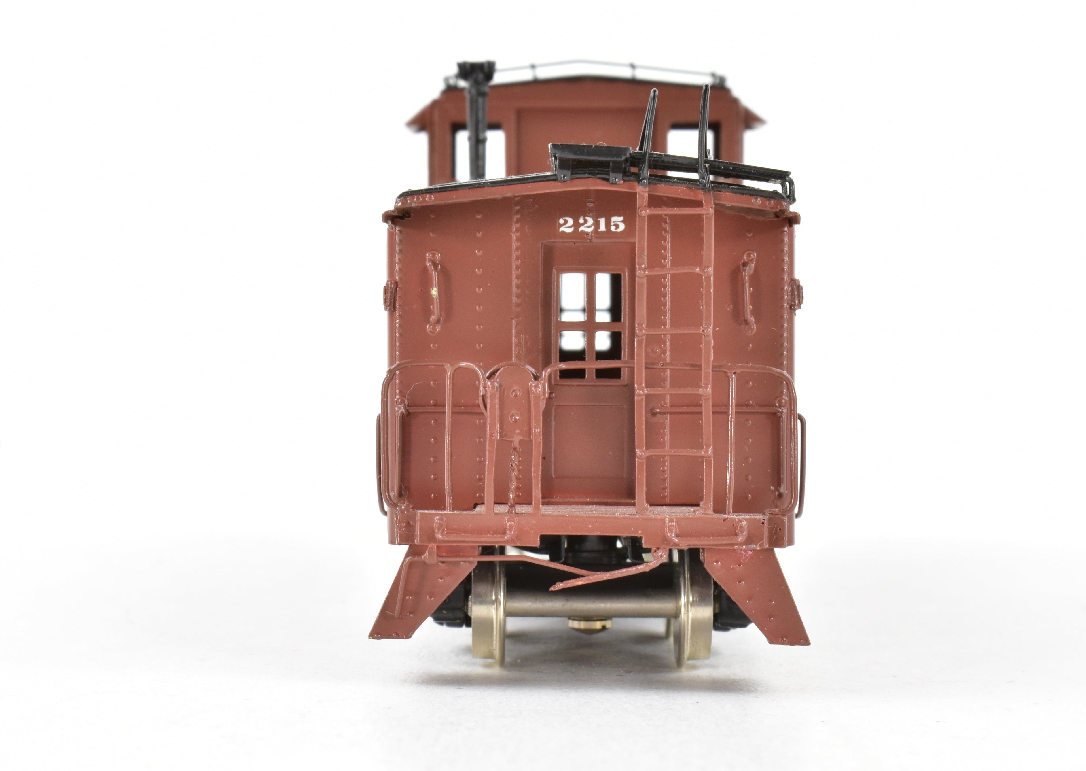 HO Brass ATSF - Santa Fe #2201 Class Flat Side Caboose by Key Imports, Original FP Version