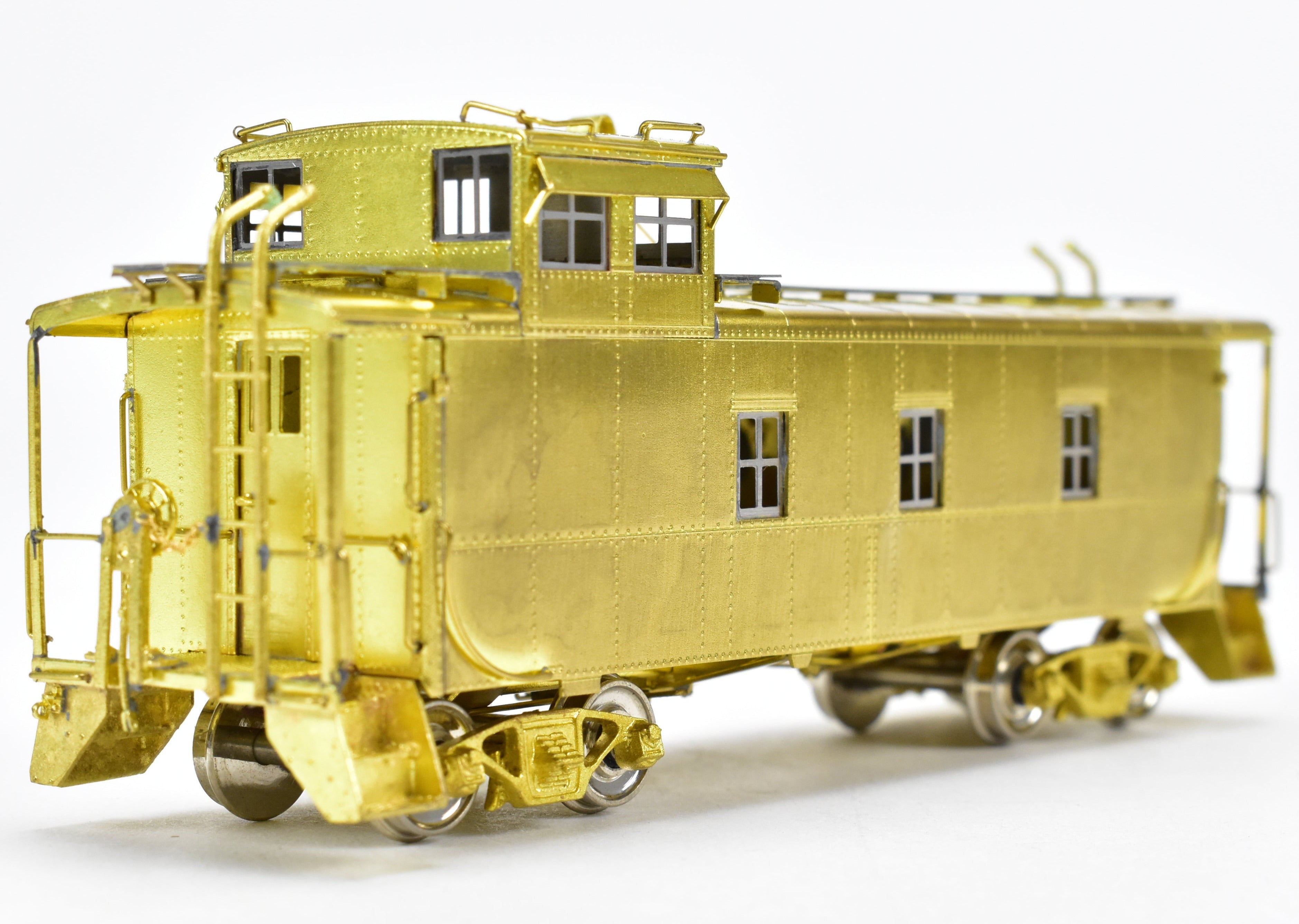 HO Scale Brass Model Train Caboose by Overland Models, Inc. - Representing Denver & Rio Grande Western 1400 Series Steel Caboose