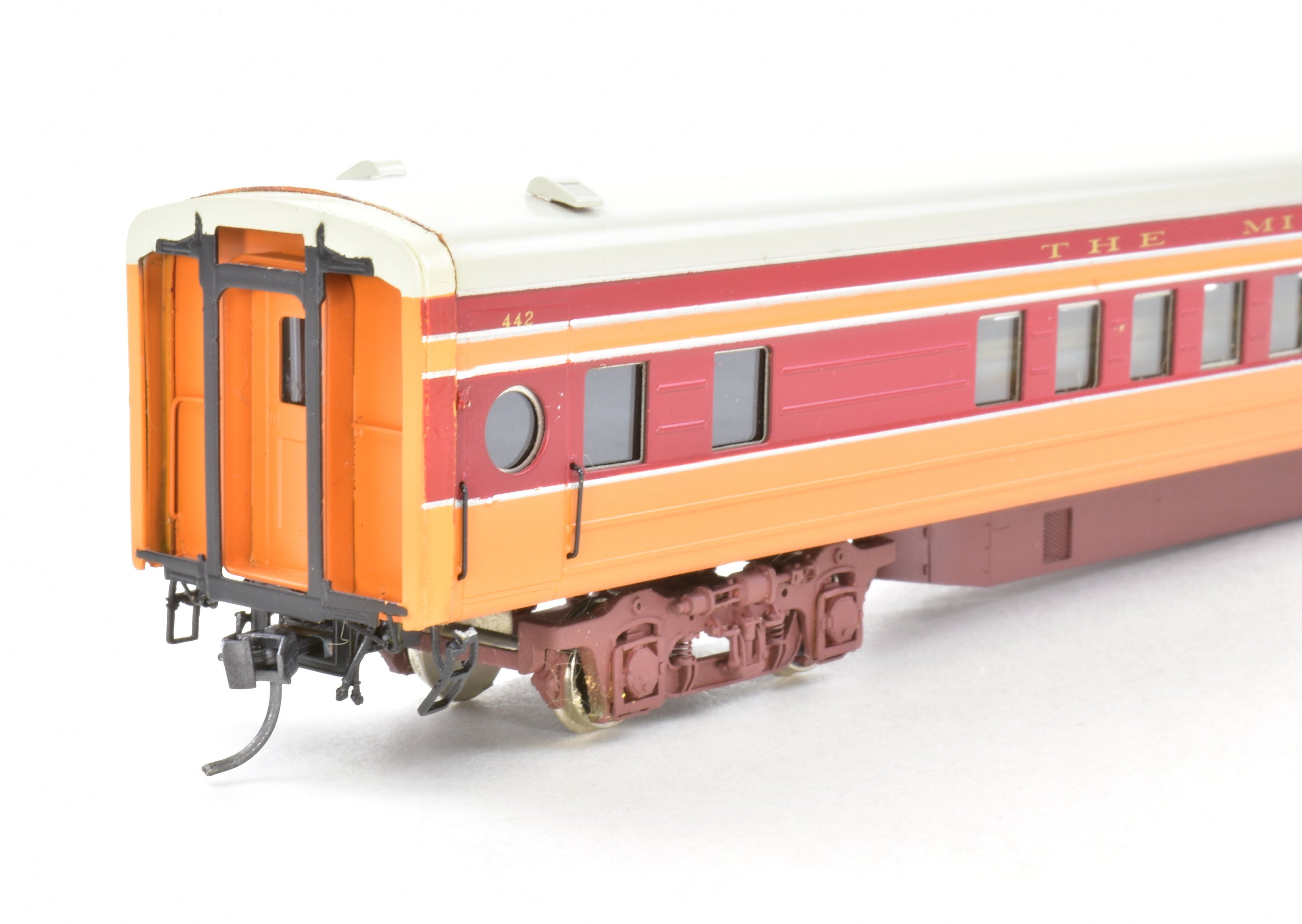 HO Scale Brass Model Train Set - Precision Scale Co. Milwaukee Road 1939 Hiawatha 9 - Car Factory - Painted Set