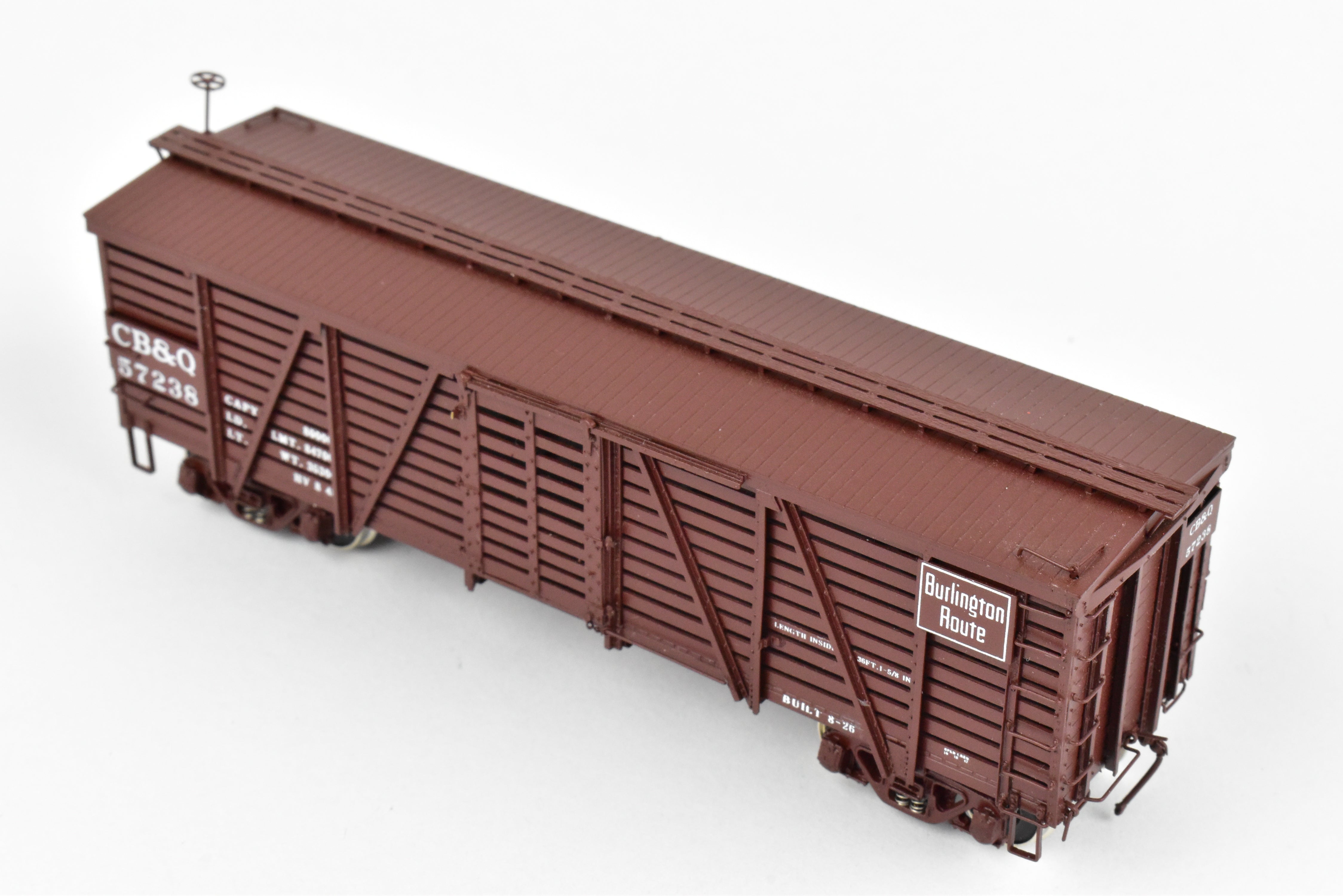 HO Brass CIL Challenger Imports CB&Q Burlington Route SM - 16 36' Stock Car #57238