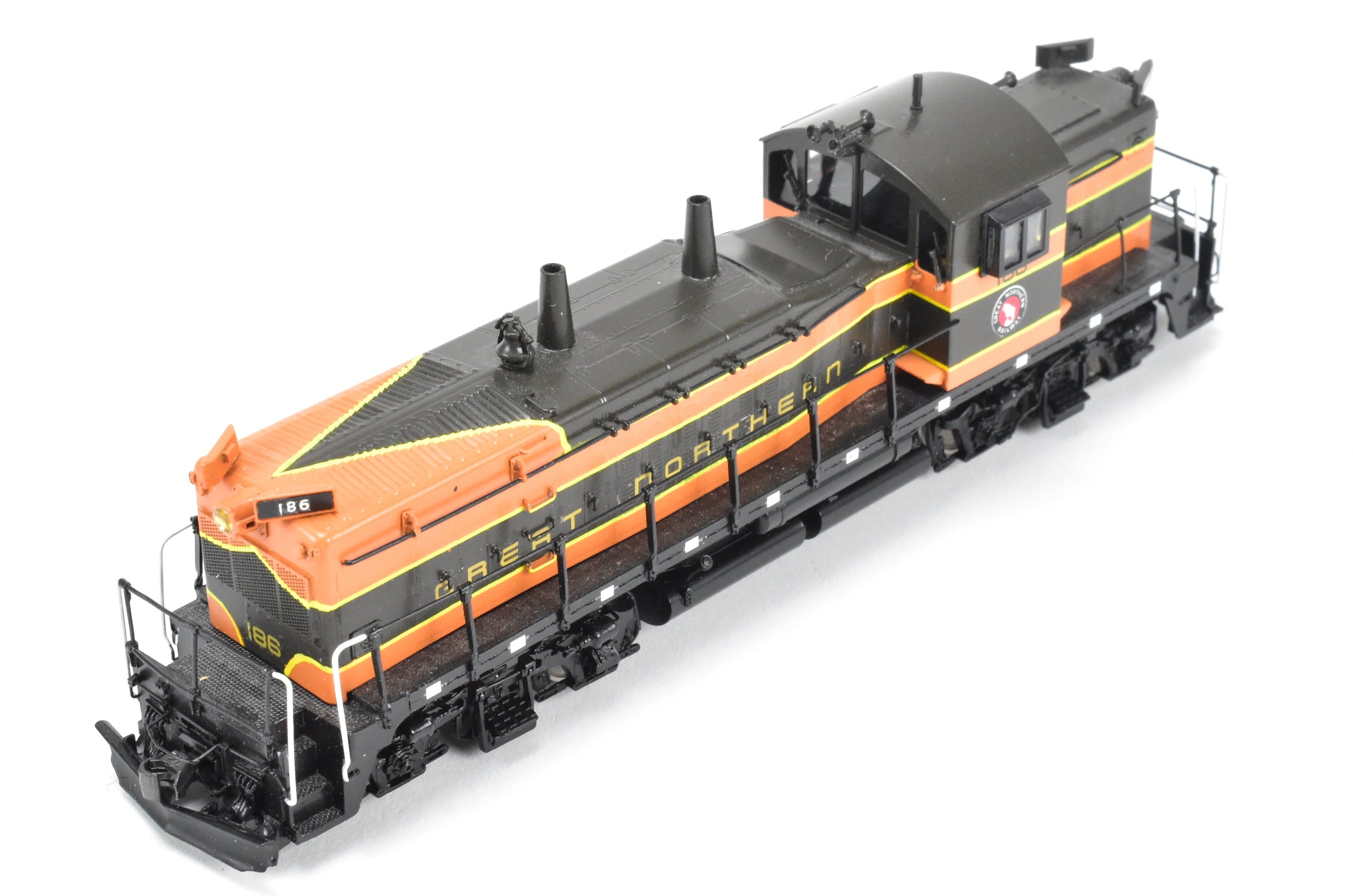 HO Scale Brass Model Train - Overland Models Inc. (OMI) Great Northern EMD NW - 5 Modernized Pro - Painted Locomotive No. 186