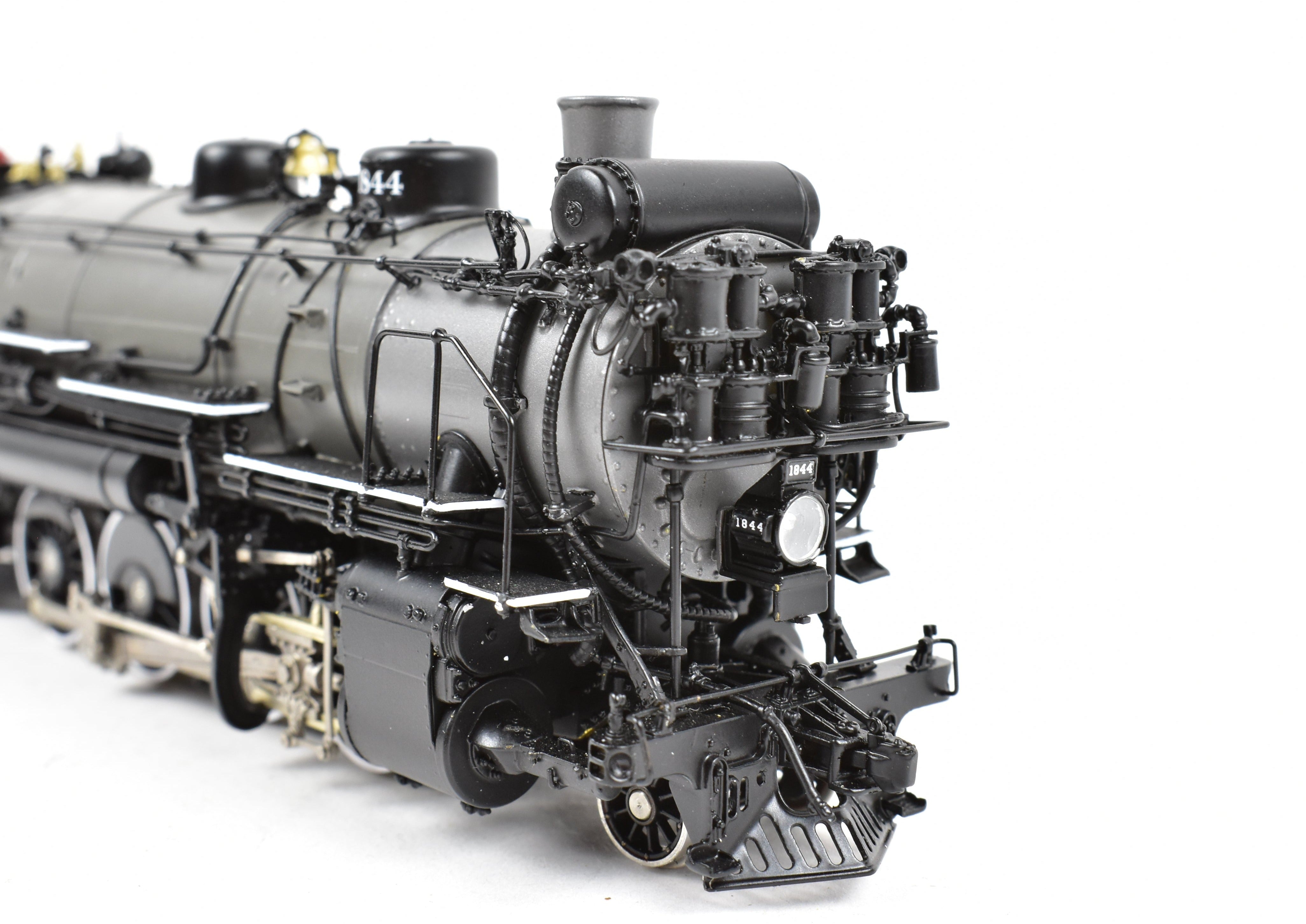 HO Scale Brass Model Train by W&R Enterprises - Northern Pacific Class W-5 2-8-2 Version 1, #1844 with Grey Boiler