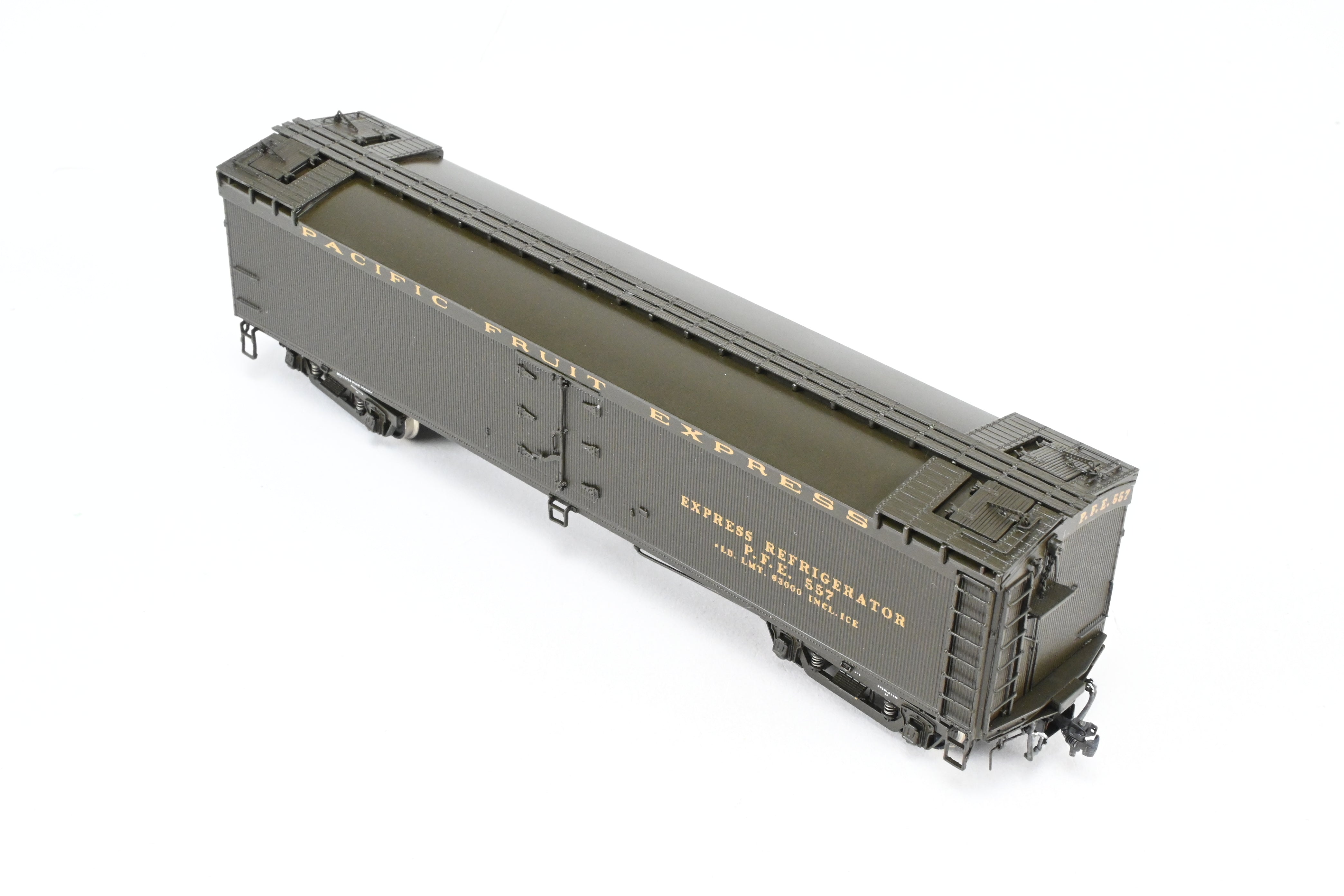 HO Brass Challenger Imports PFE Pacific Fruit Express Early Refrigerator Car FP #557