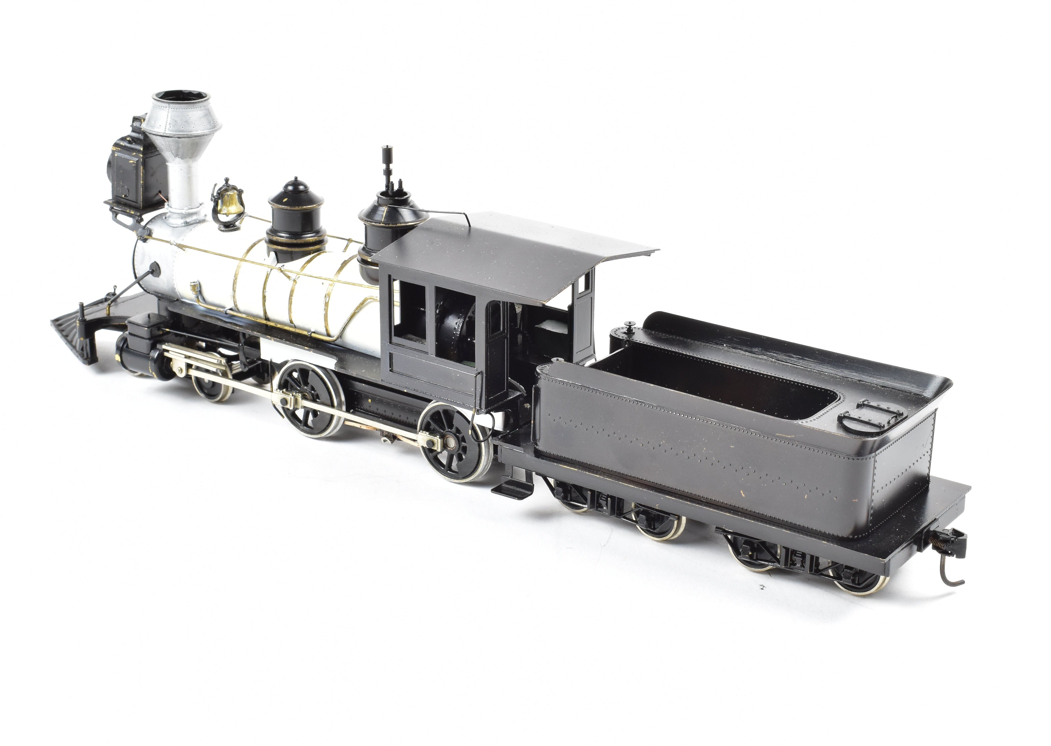 On3 Scale Brass Model Train - Northwest Short Line (NWSL) Baldwin 4-4-0 Locomotive with Custom Detailing and Painting (AS-IS Condition)