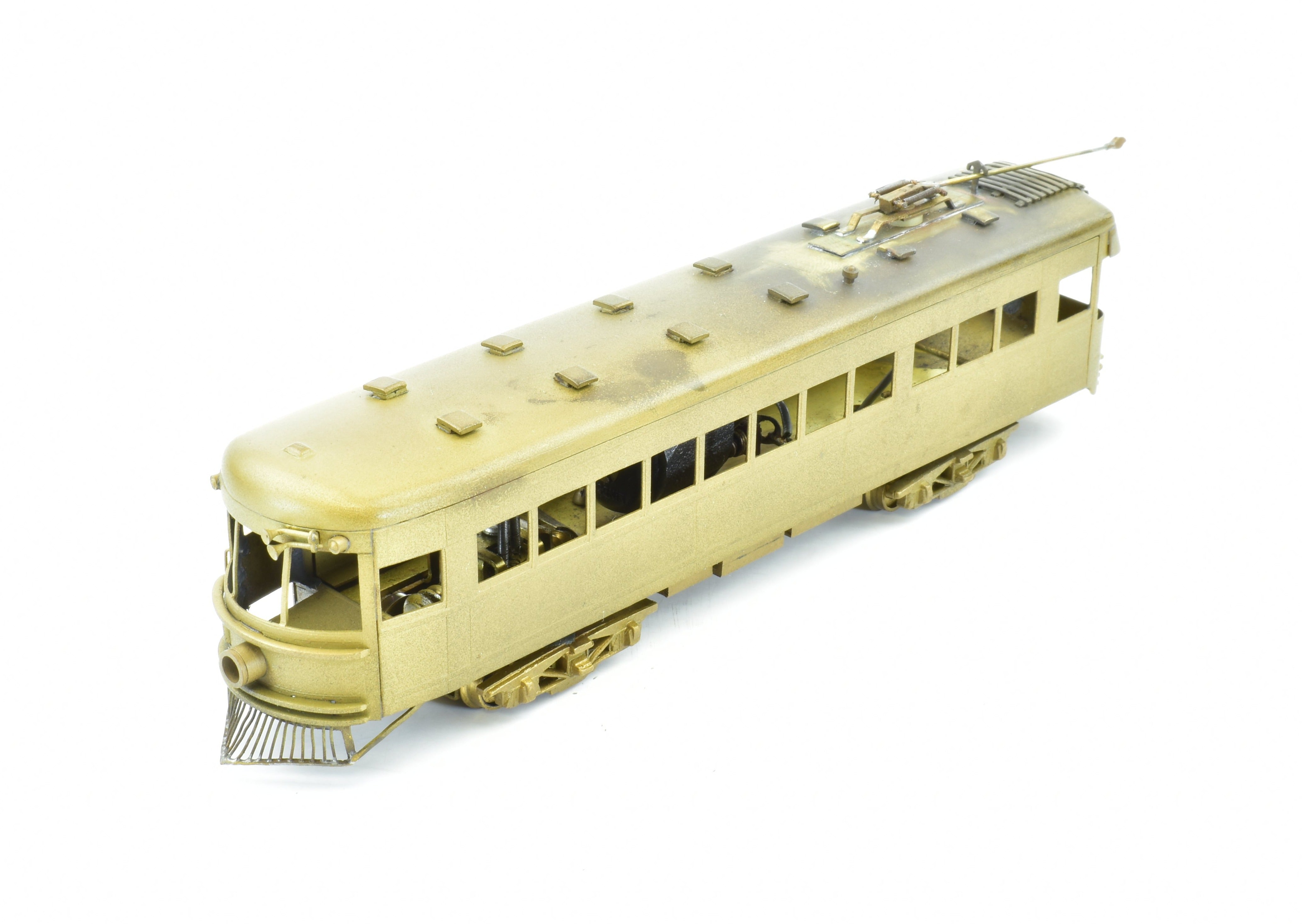 Collectible HO Scale Brass Hallmark Models Cincinnati & Lake Erie (C&LE) Trolley Car - The Red Devil