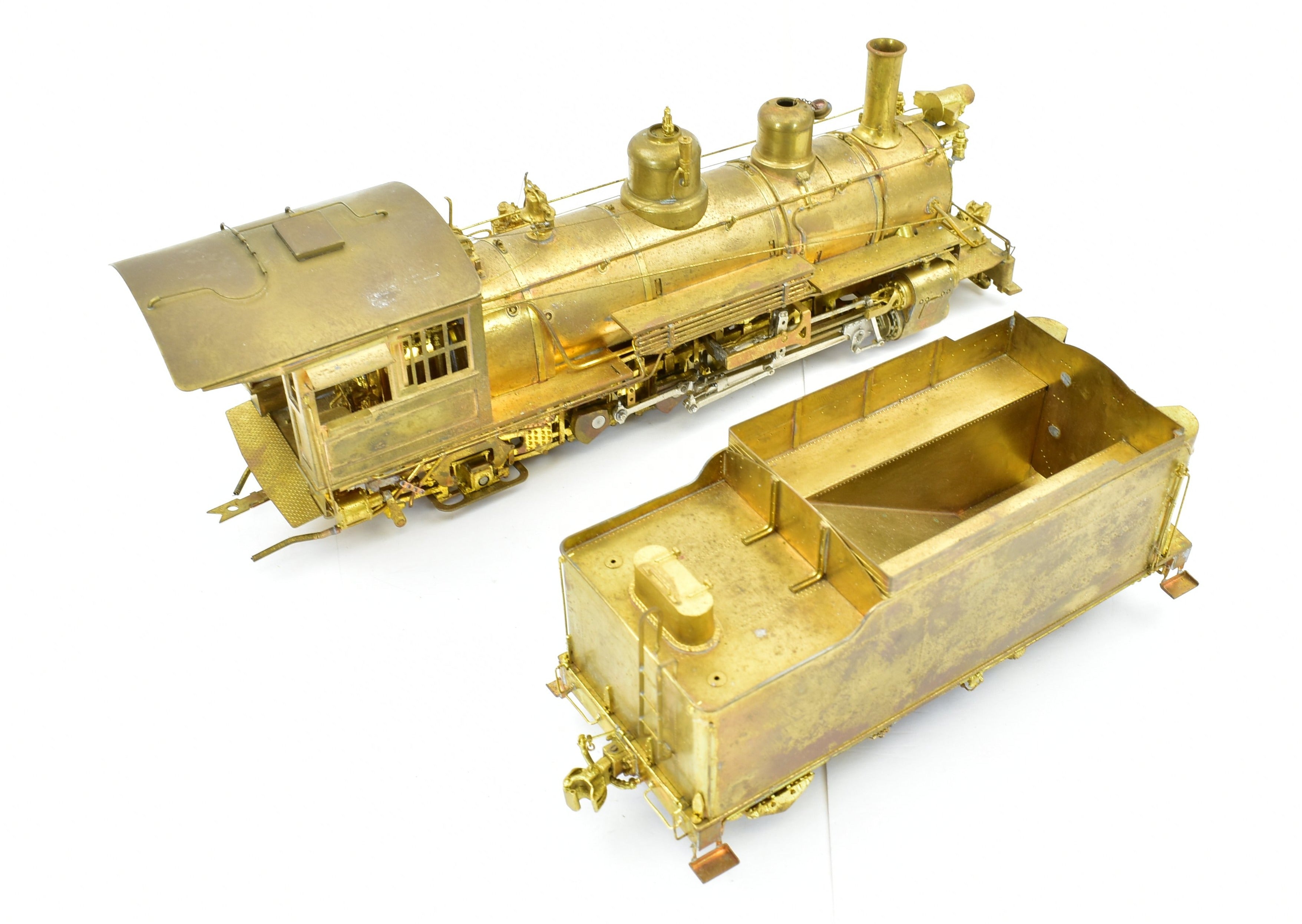On3 Scale Brass Model Train - Pacific Fast Mail (PFM) Denver & Rio Grande Western Class K - 27 2 - 8 - 2 Steam Locomotive