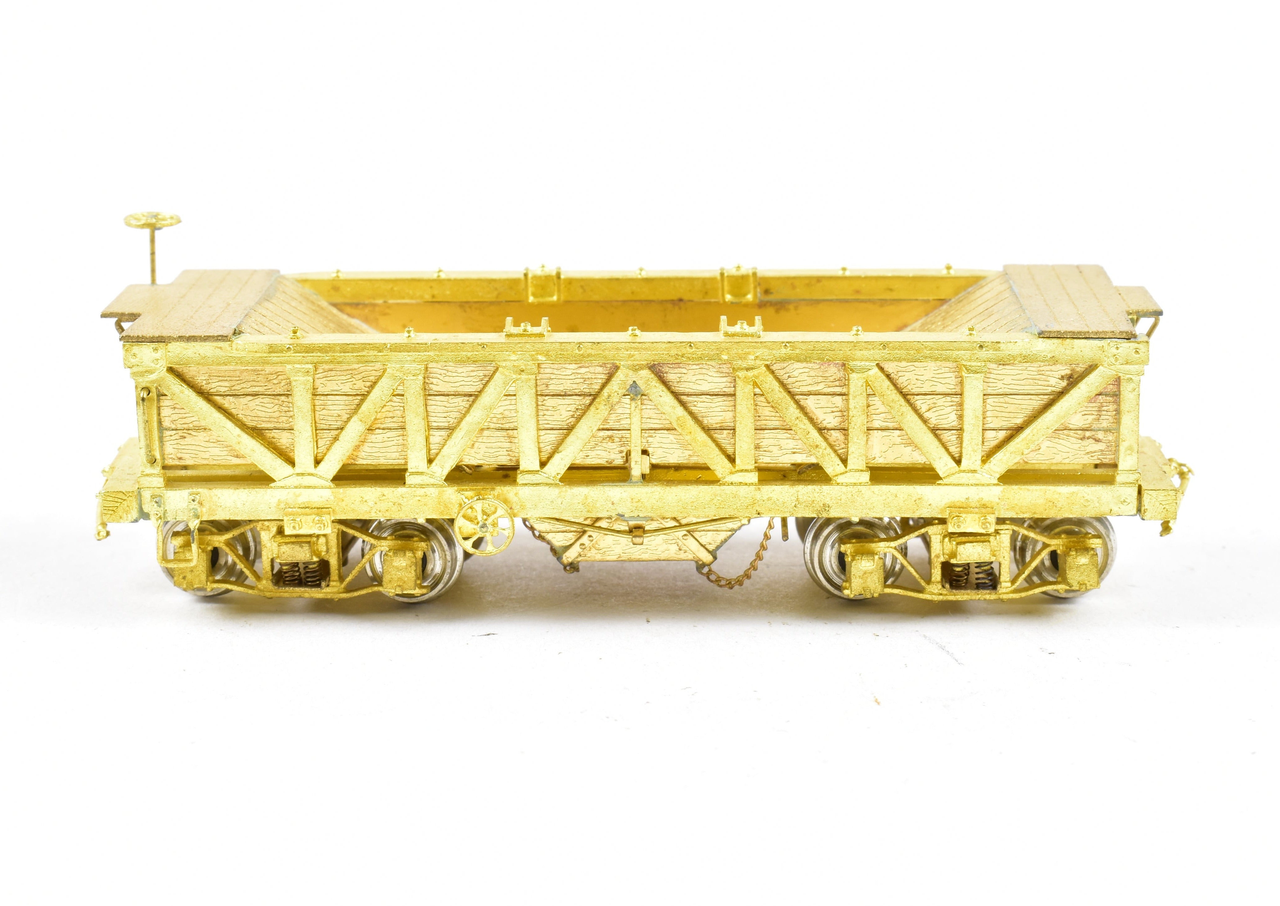 HOn3 Scale Brass Rock Car by OMI - Overland Models, Inc. Featuring Sprung Trucks for Various Roads