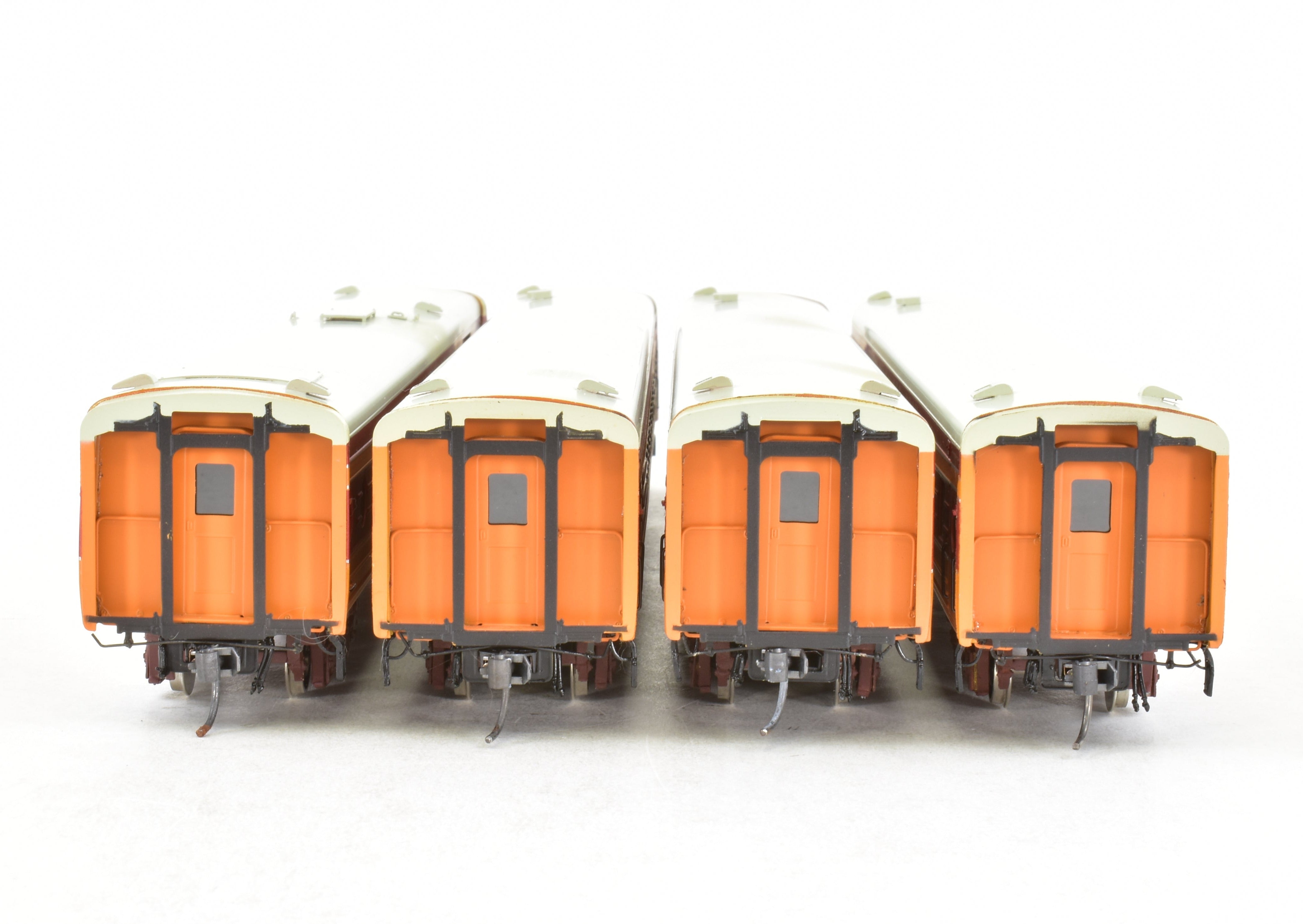HO Scale Brass Model Train Set - Precision Scale Co. Milwaukee Road 1939 Hiawatha 9 - Car Factory - Painted Set