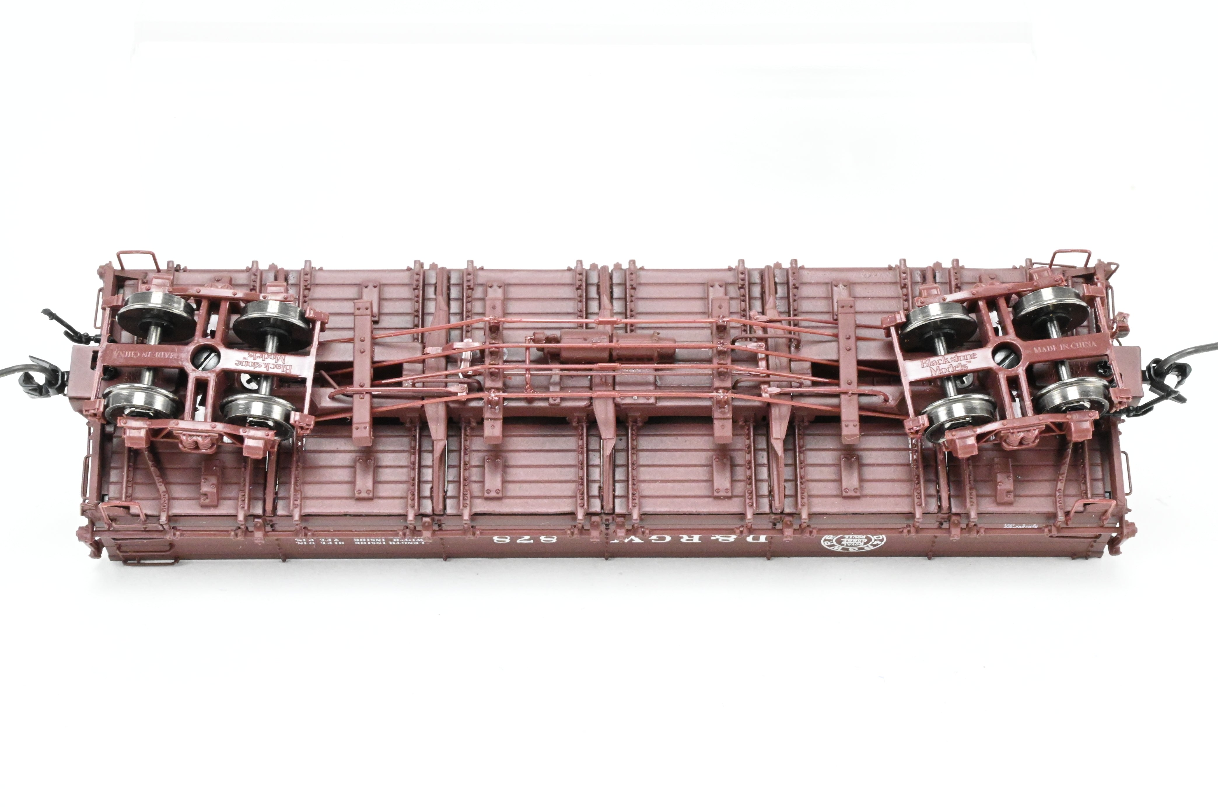 HOn3 Blackstone Models D&RGW - Denver & Rio Grande Western Brown Drop - Bottom Gondola No. 878