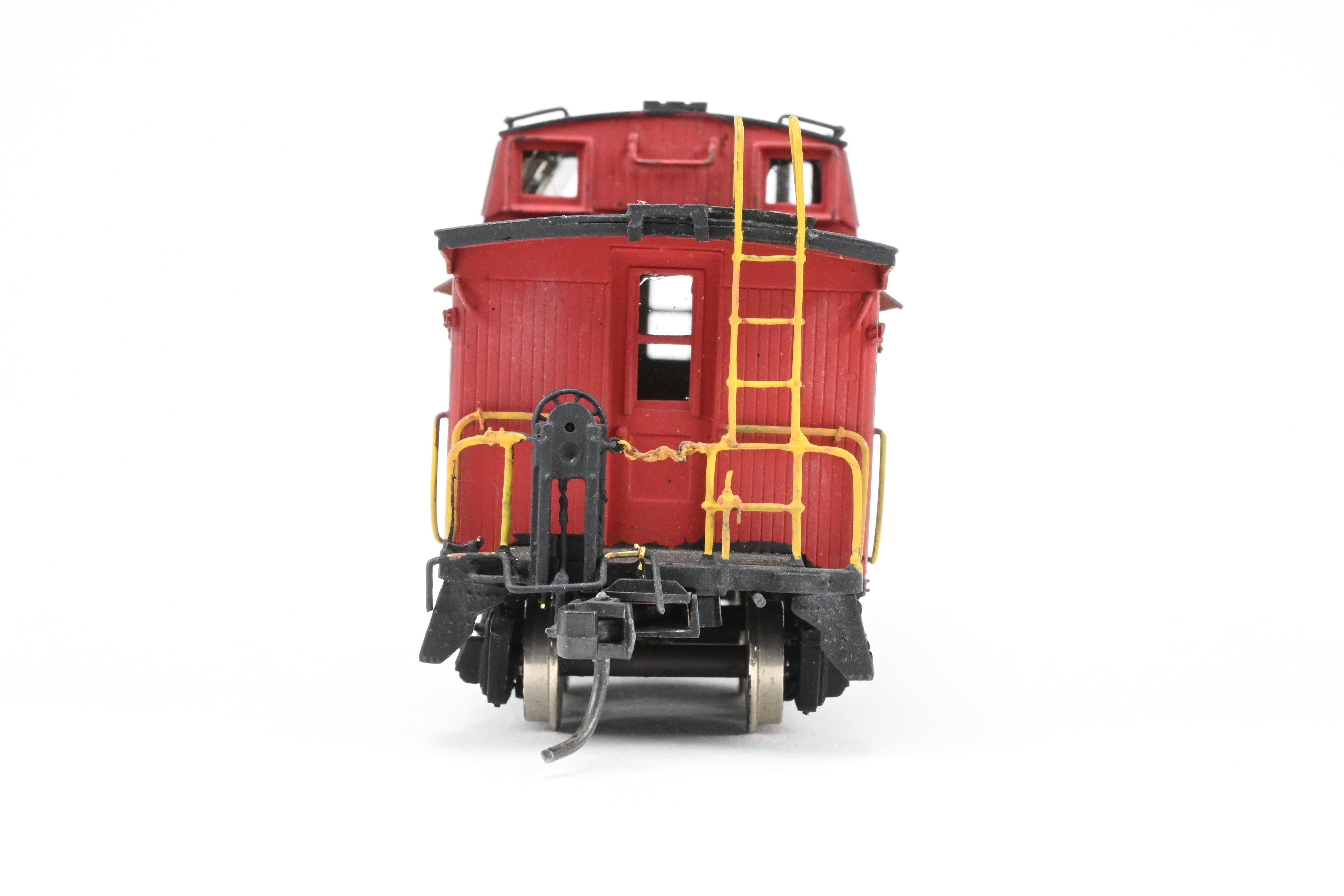 OMI Overland Models HO Brass B&M Wood Caboose w/ Slanted Cupola Custom Painted
